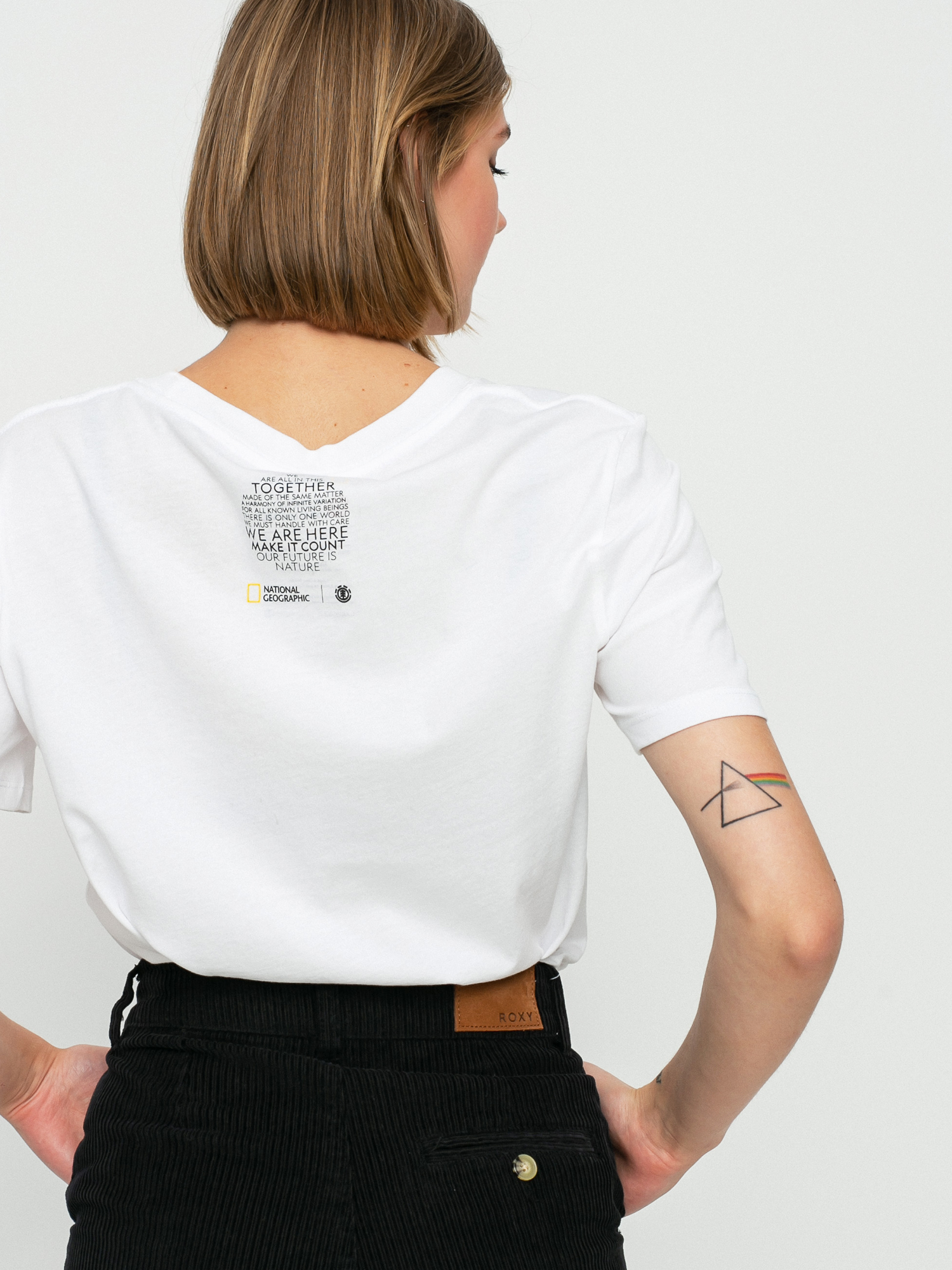 T-shirt Element Nat Geo Crop (white)
