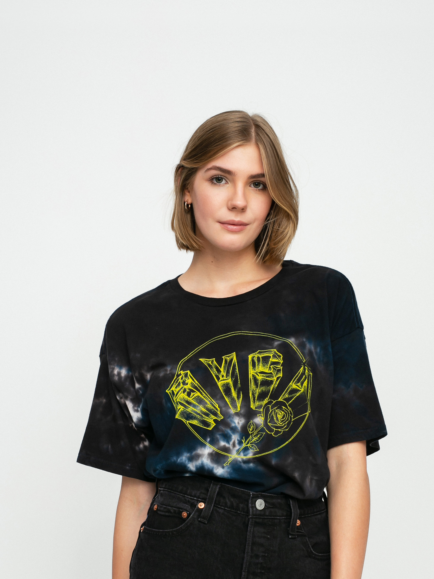 T-shirt RVCA Chrome Rose Wmn (vintage white)