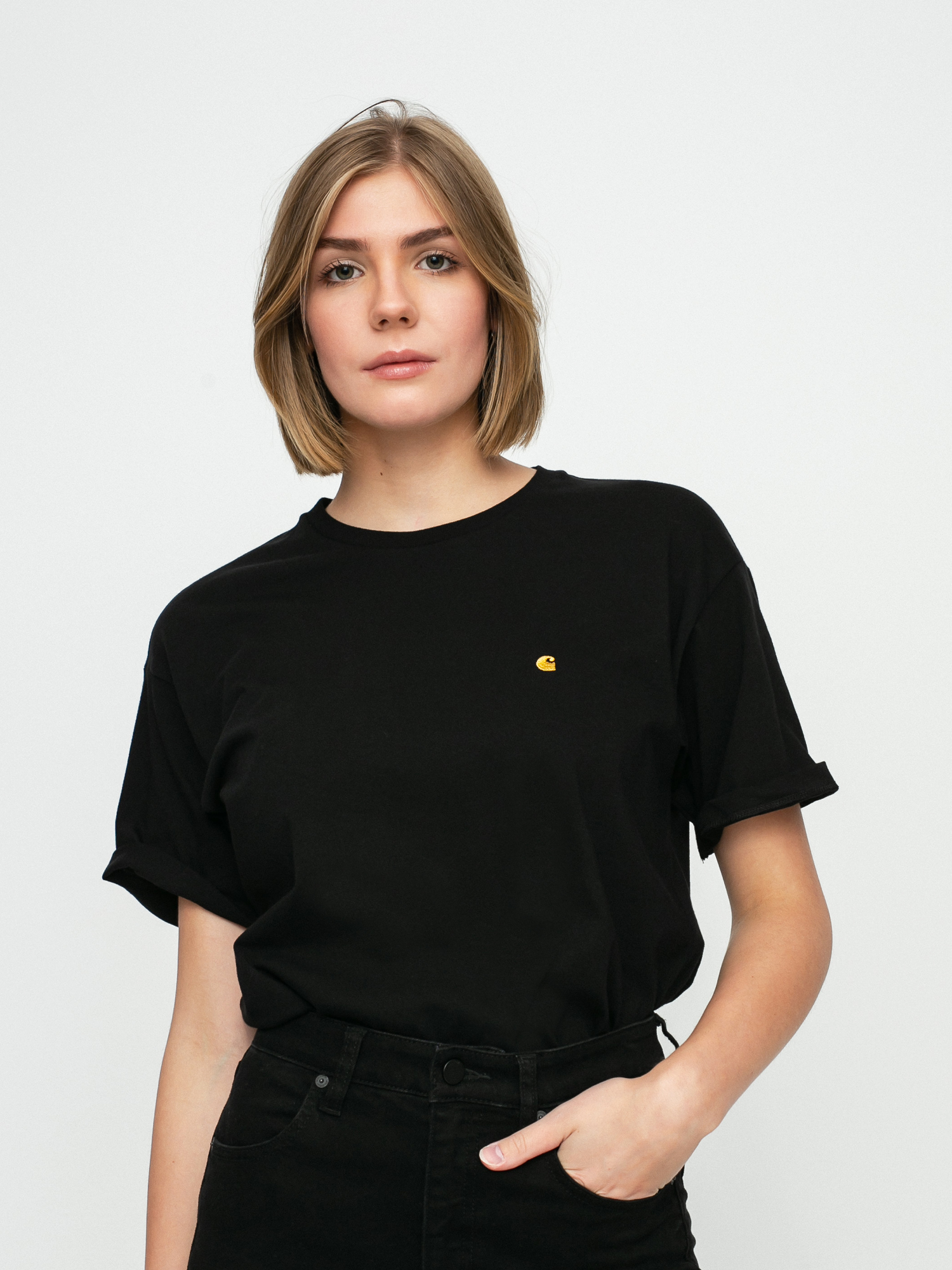 T-shirt Carhartt WIP Chase Wmn (black/gold)