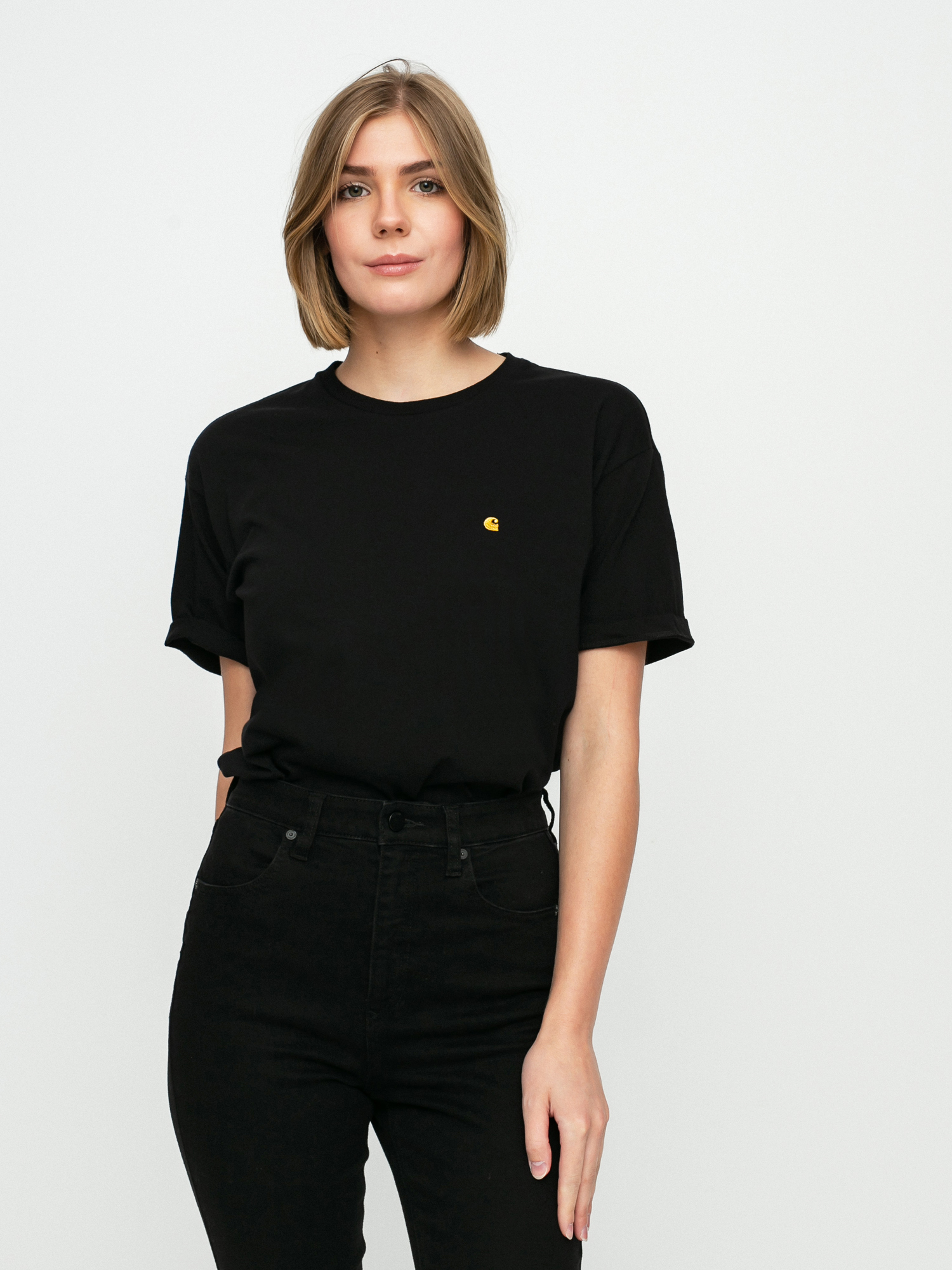 T-shirt Carhartt WIP Chase Wmn (black/gold)