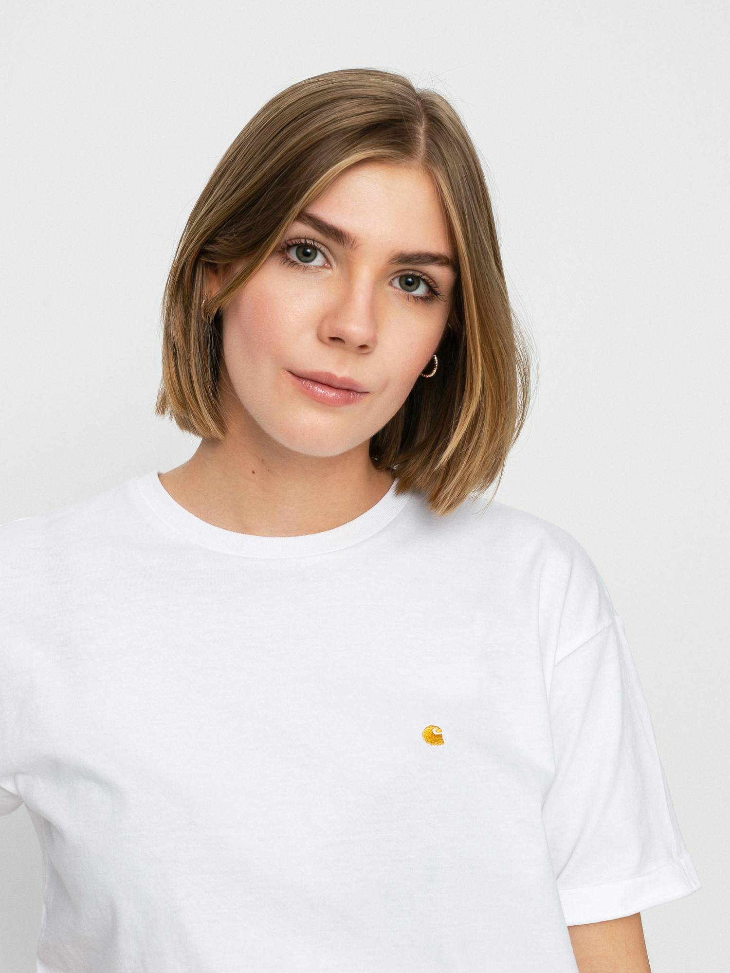 T-shirt Carhartt WIP Chase Wmn (white/gold)
