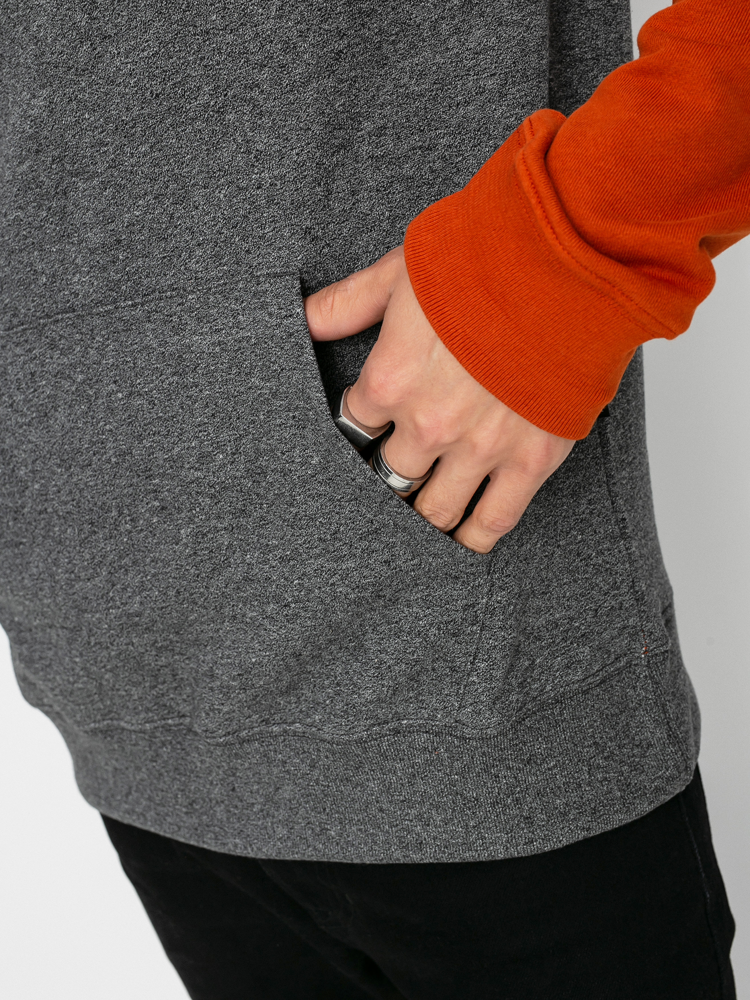 Bluza z kapturem Quiksilver Essentials Raglan HD (dark grey heather)