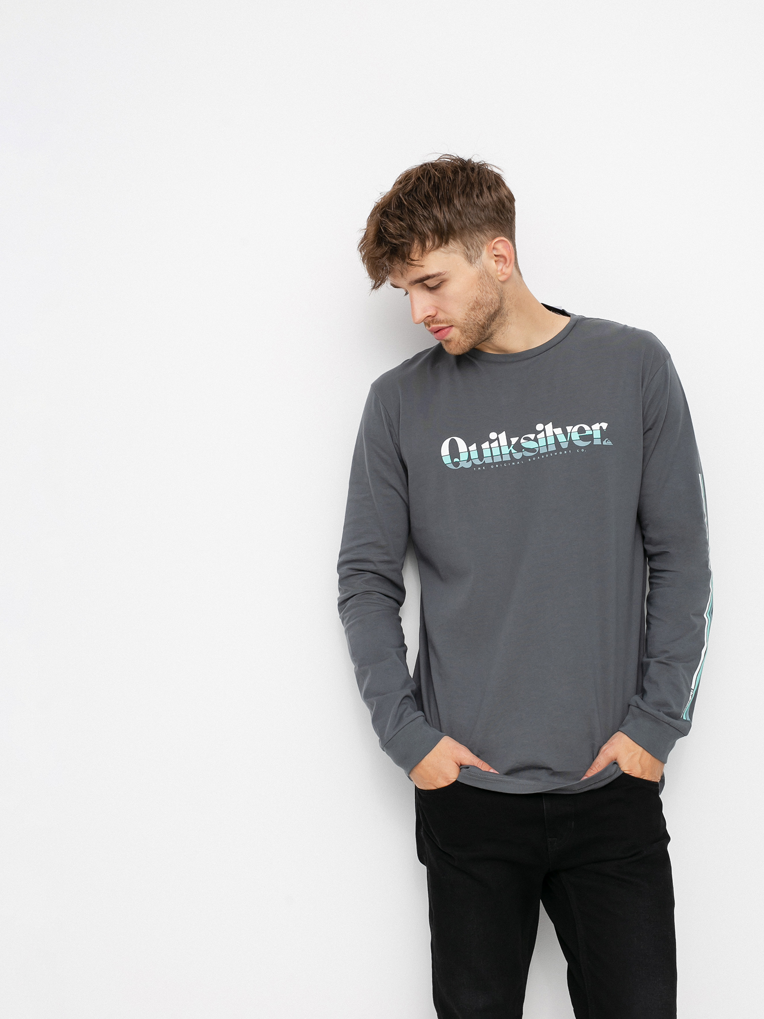 Longsleeve Quiksilver Primary Colours (iron gate)