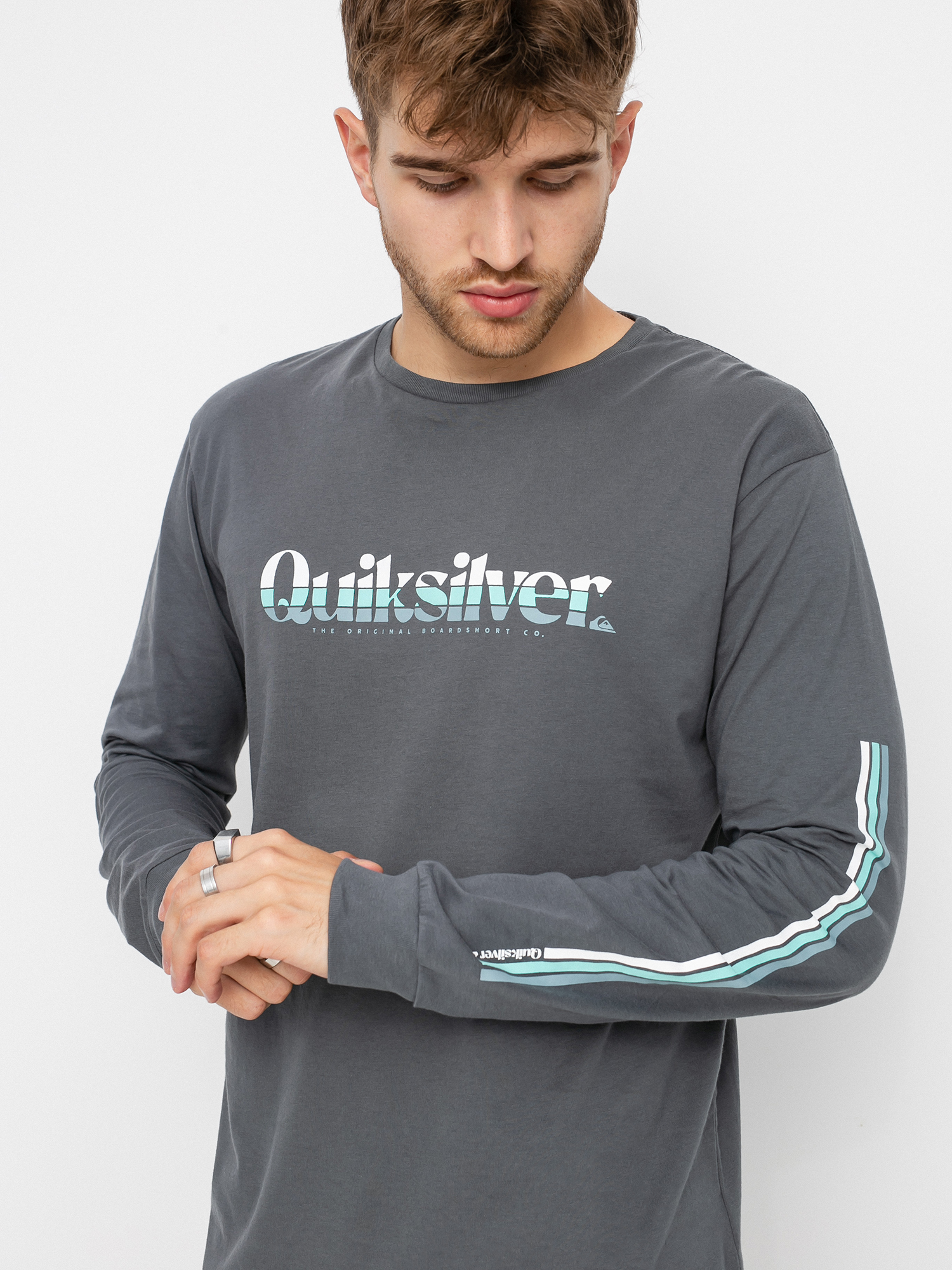 Longsleeve Quiksilver Primary Colours (iron gate)