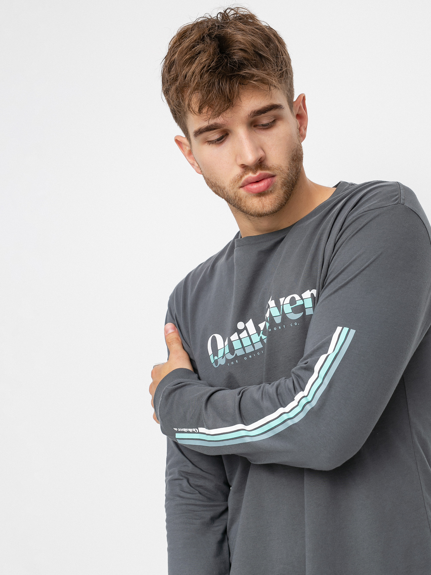 Longsleeve Quiksilver Primary Colours (iron gate)
