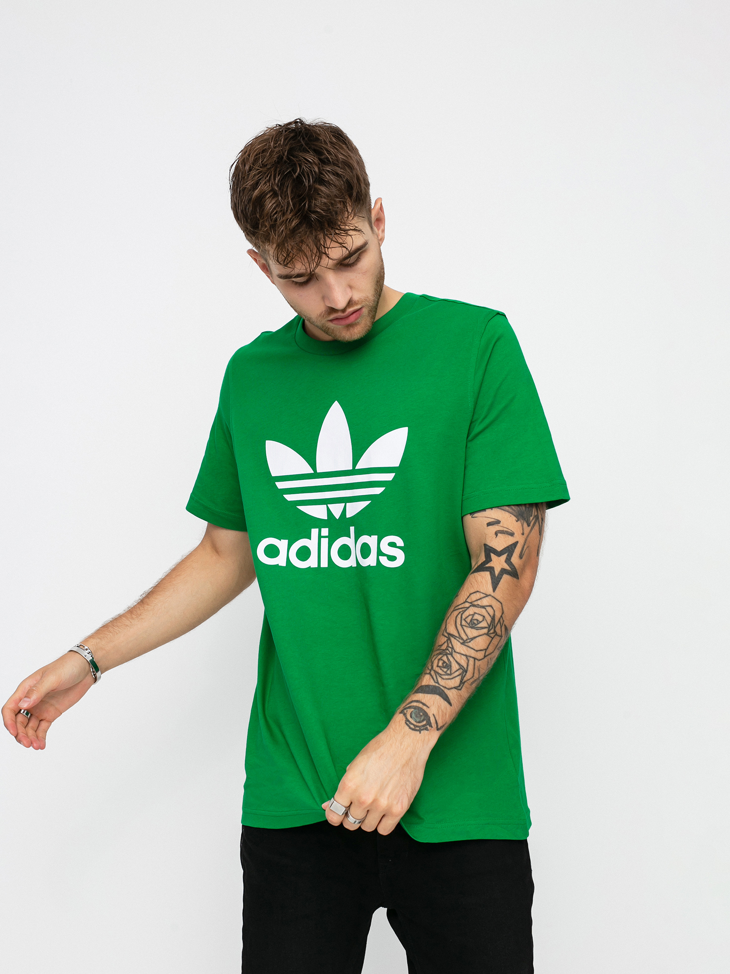 T-shirt adidas Originals Trefoil (green/white)