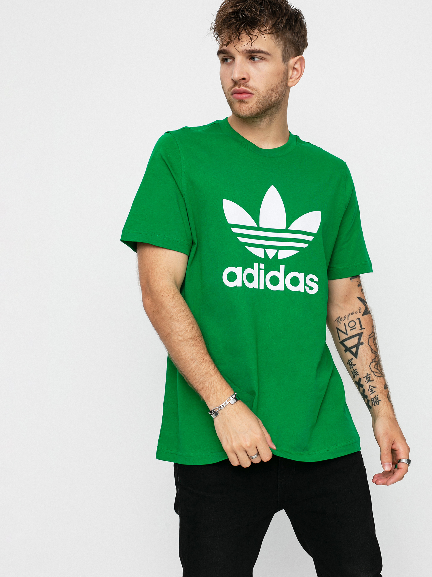 T-shirt adidas Originals Trefoil (green/white)