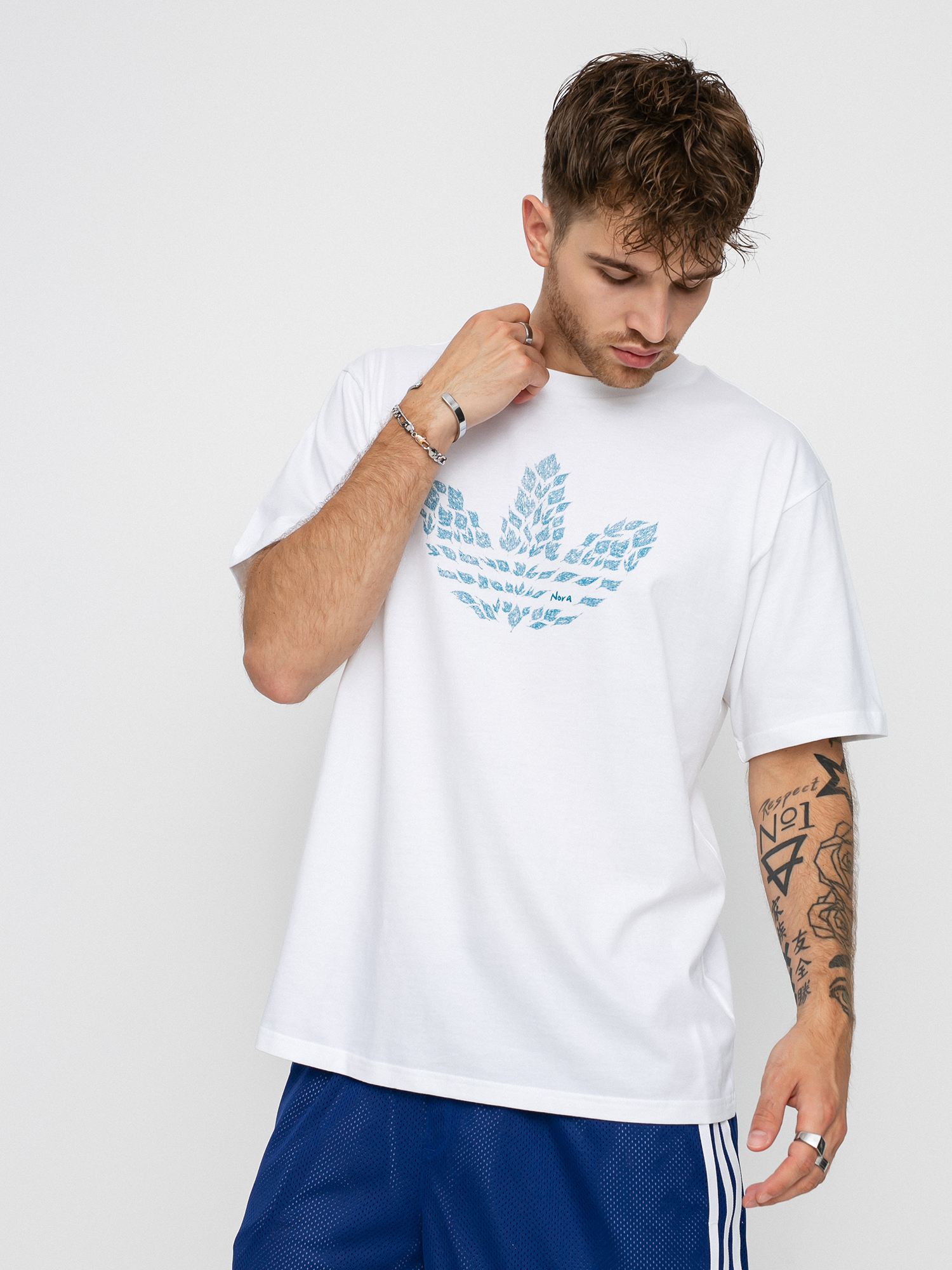 T-shirt adidas Nora G (white/sonaqu)