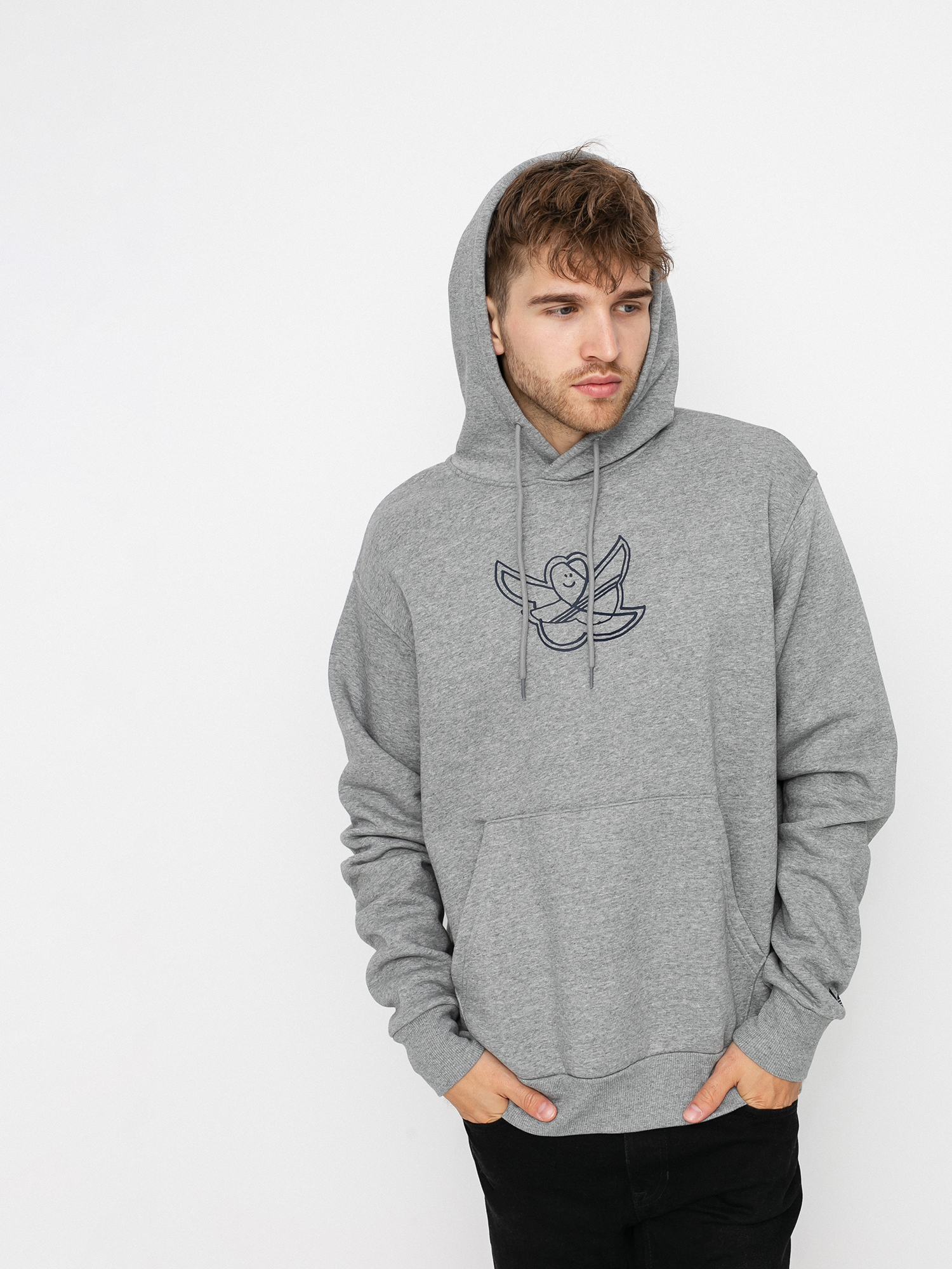 Bluza z kapturem adidas G Shmoo HD (corhtr/conavy)