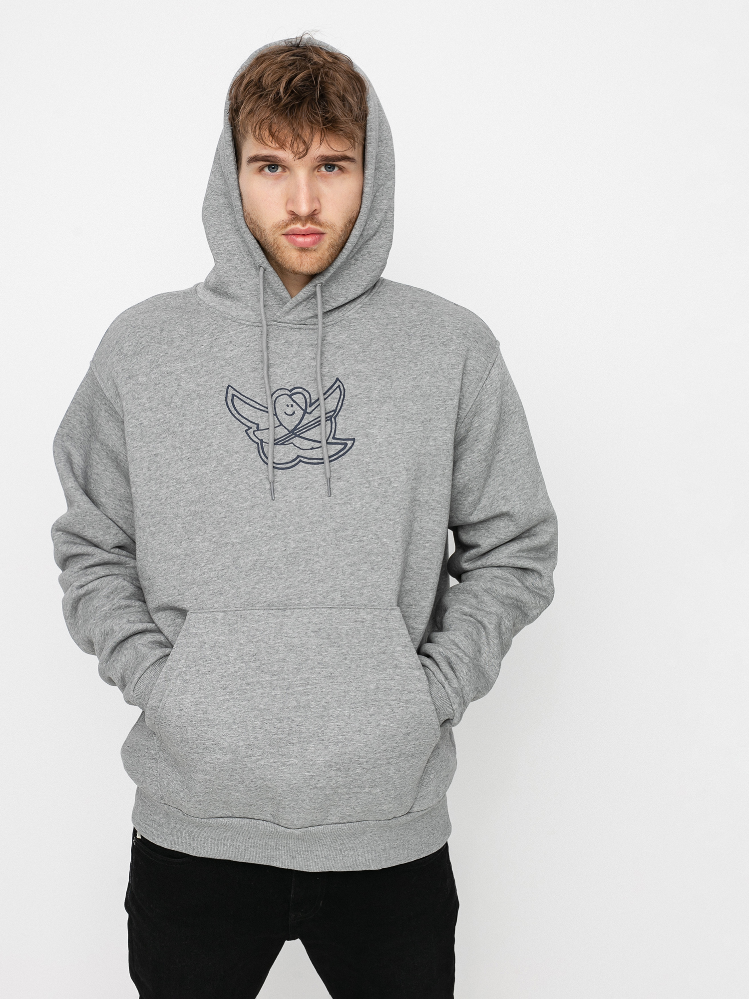 Bluza z kapturem adidas G Shmoo HD (corhtr/conavy)