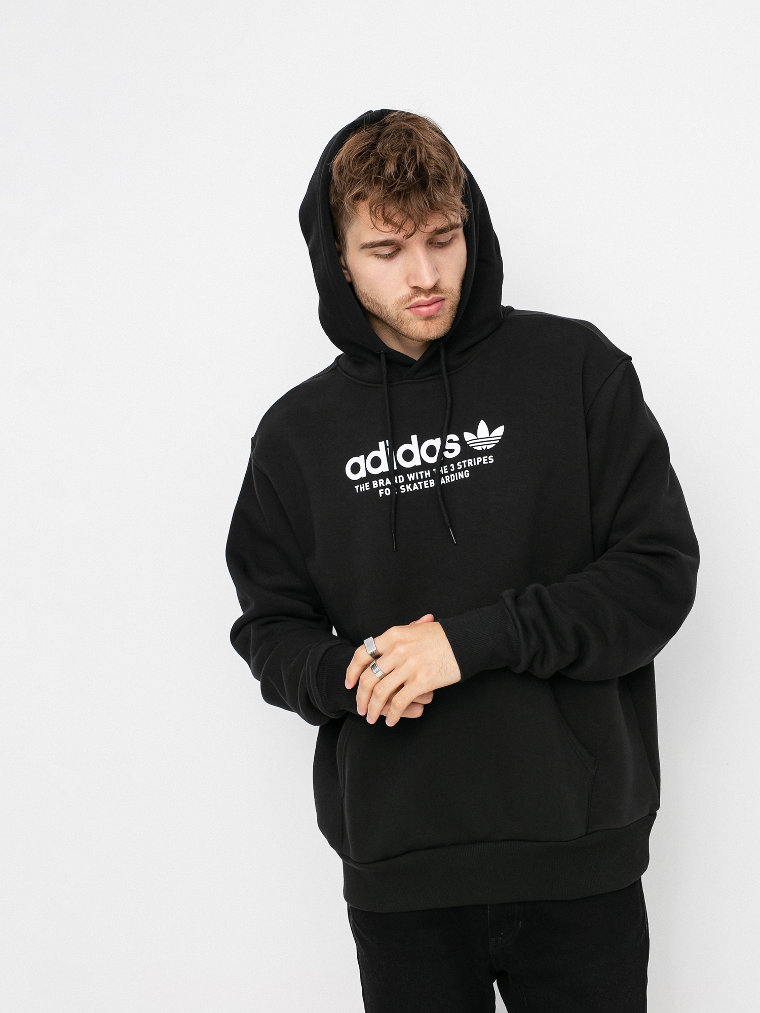 Bluza z kapturem adidas 4.0 Logo HD (black/white)