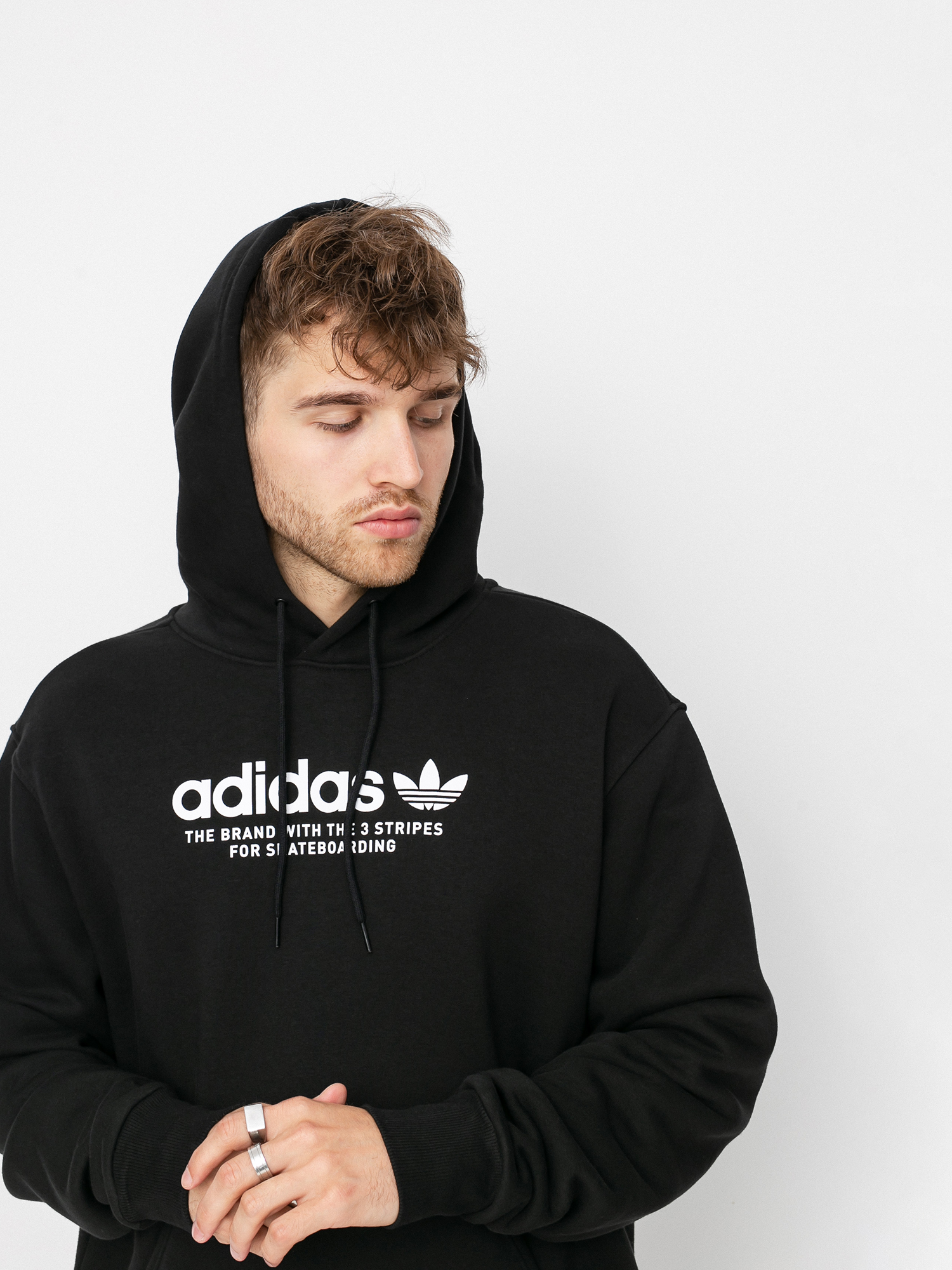 Bluza z kapturem adidas 4.0 Logo HD (black/white)