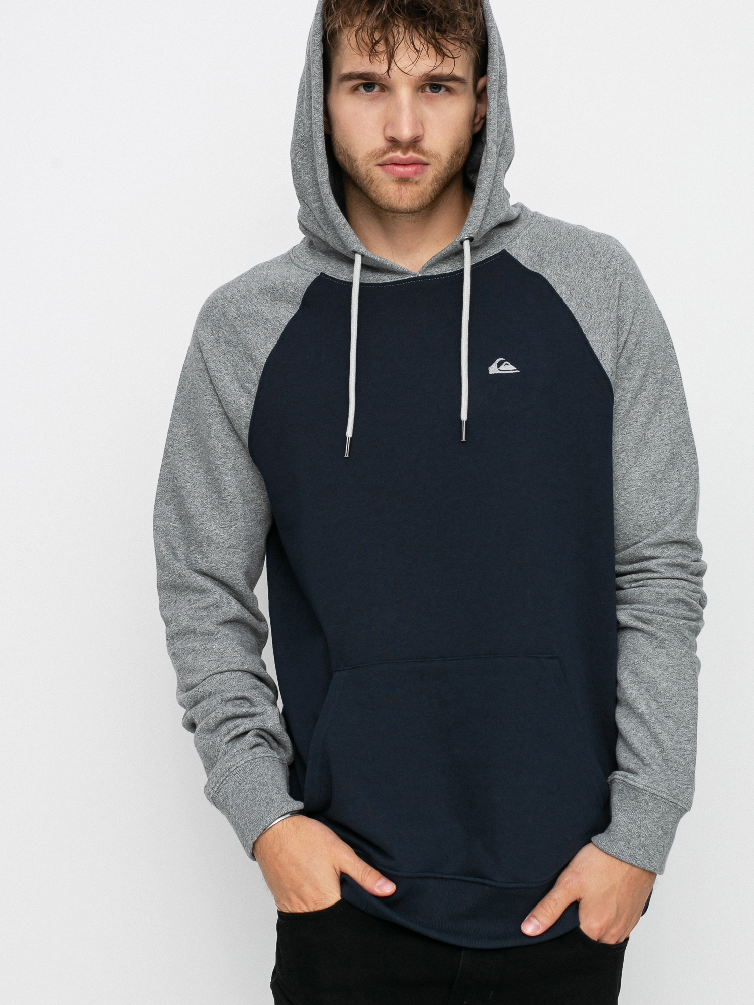 Bluza z kapturem Quiksilver Essentials Raglan HD (navy blazer)
