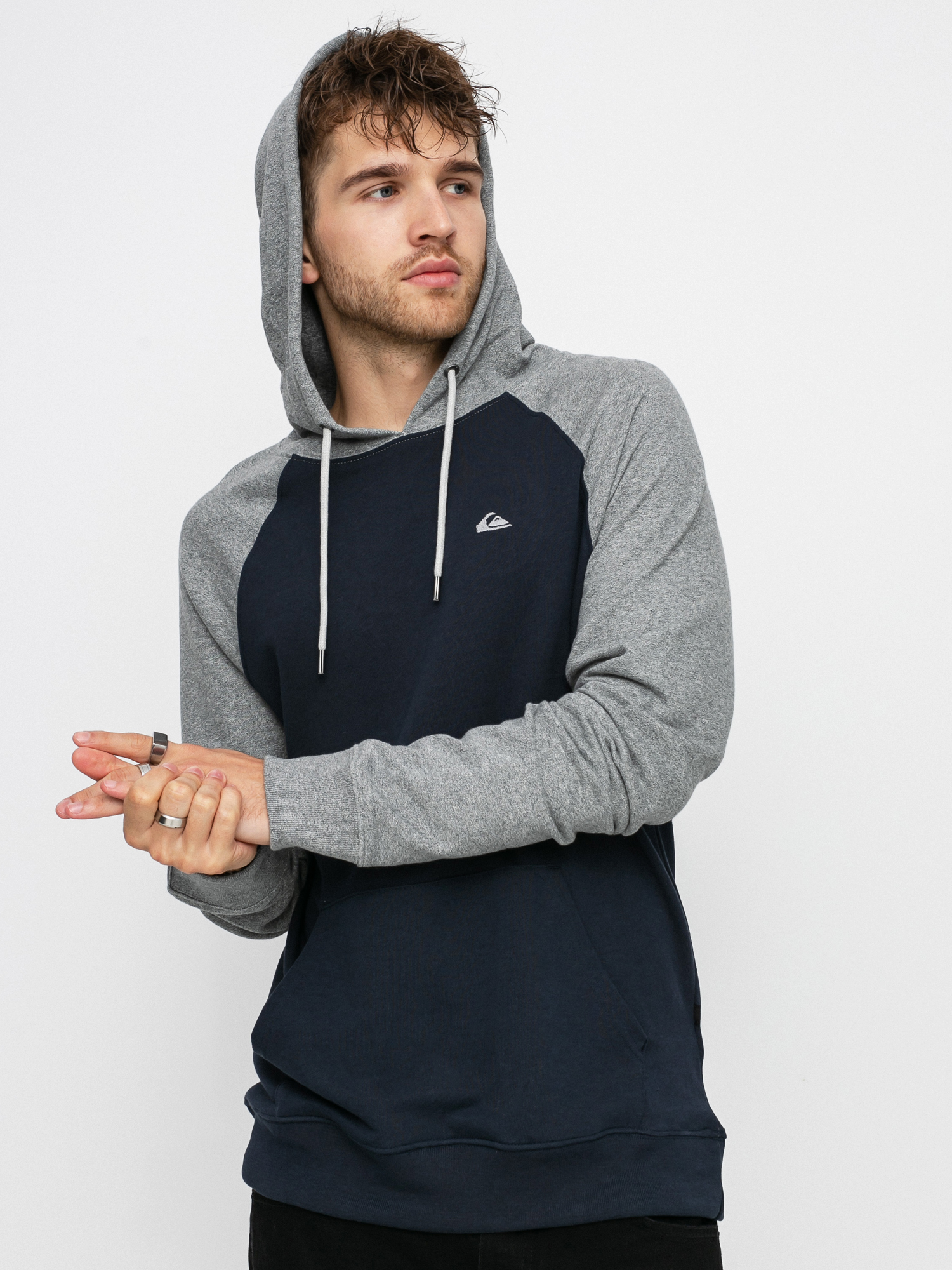 Bluza z kapturem Quiksilver Essentials Raglan HD (navy blazer)