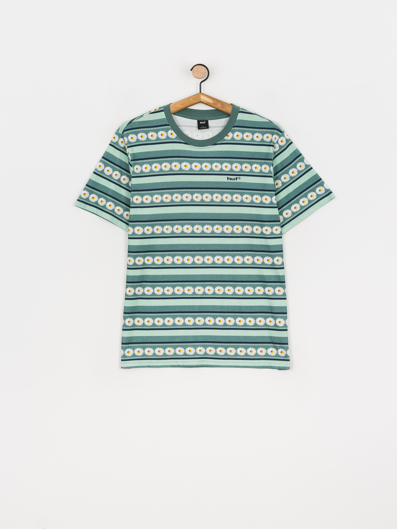 T-shirt HUF Daisy Stripe (sage)