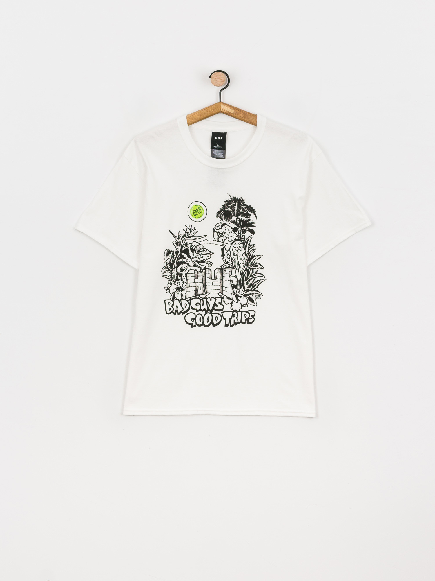 T-shirt HUF Vacation UV Color (white)