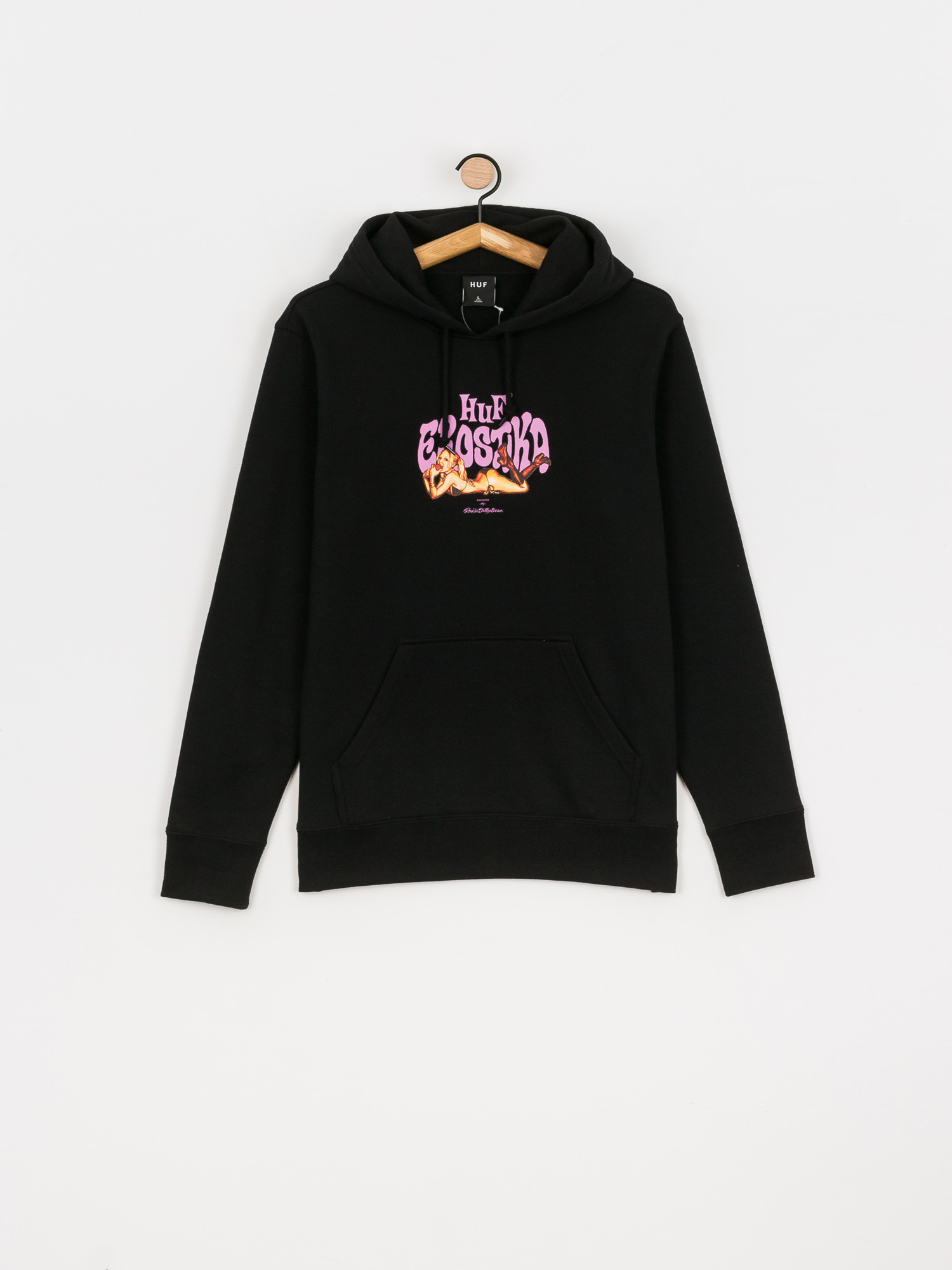 Bluza z kapturem HUF RJB Erostika HD (black)