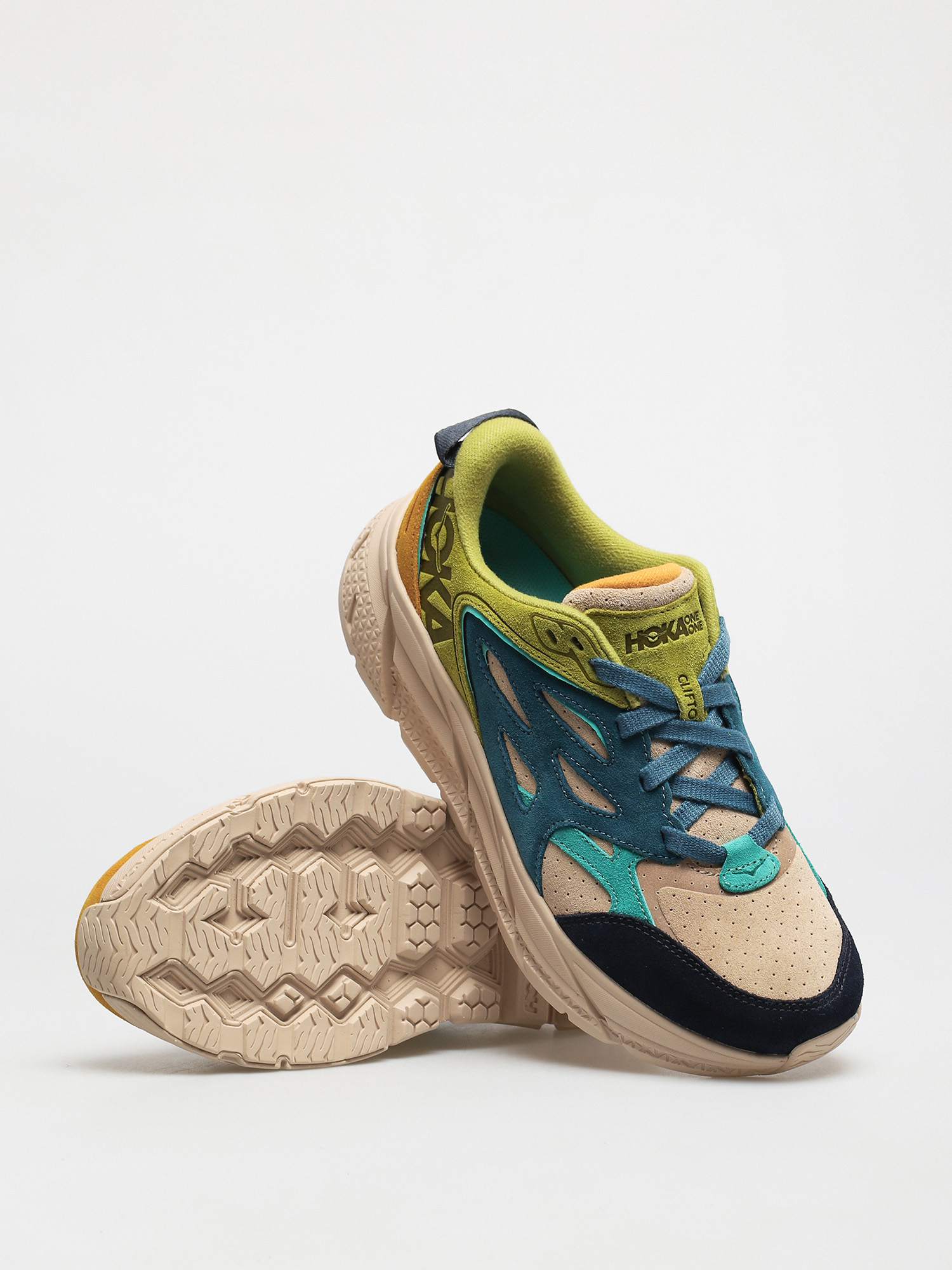 Buty Hoka One One Clifton L Suede (multi/shifting sand)