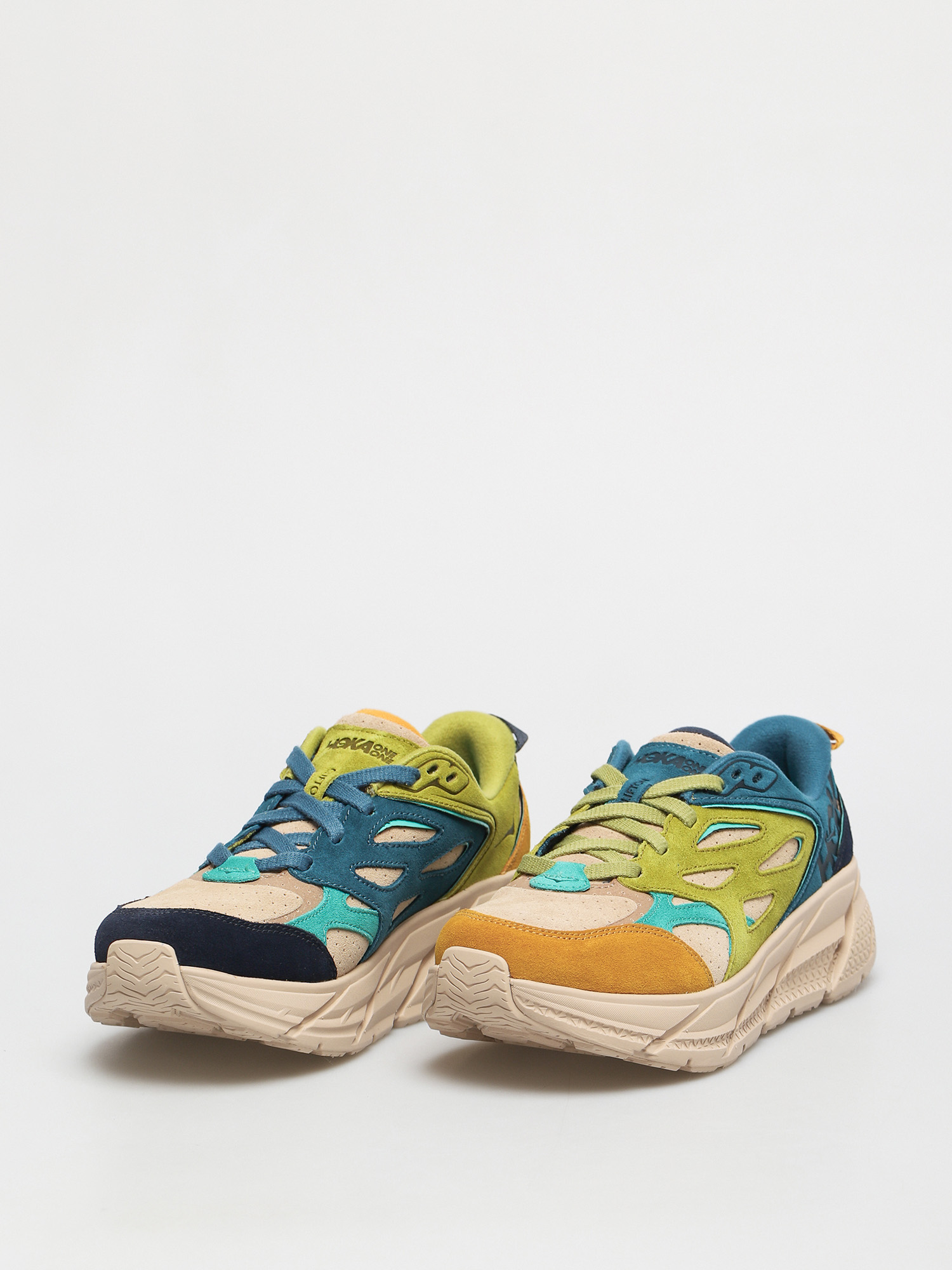 Buty Hoka One One Clifton L Suede (multi/shifting sand)