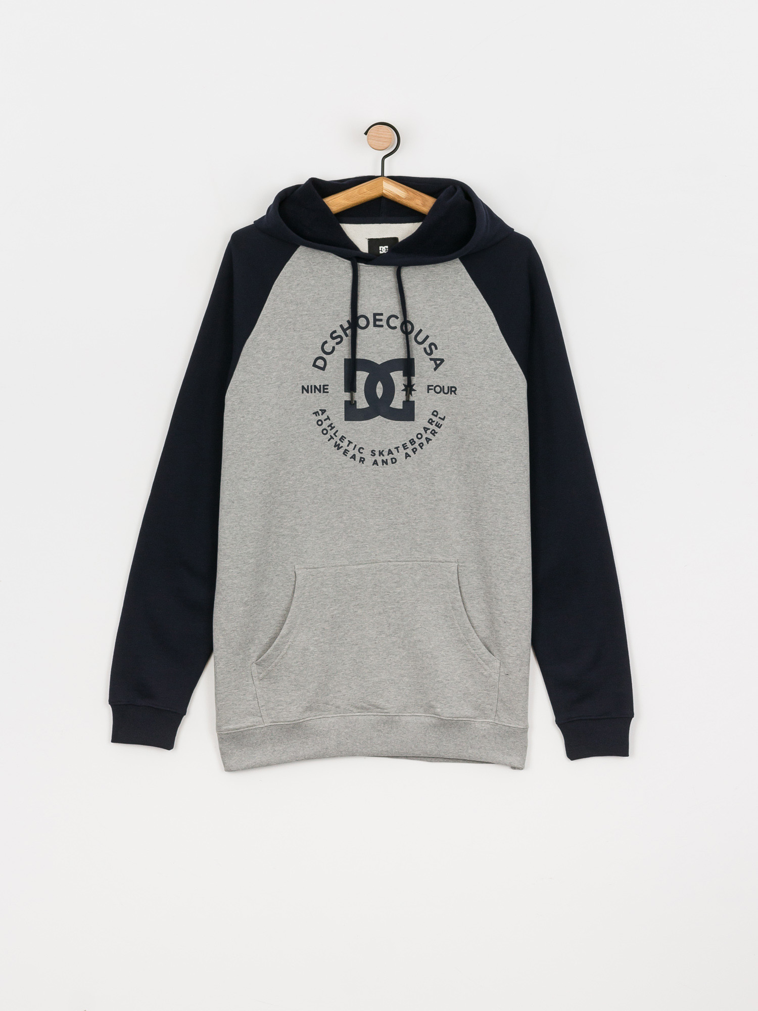 Bluza z kapturem DC Star Pilot Raglan HD (heather grey/navy blazer)