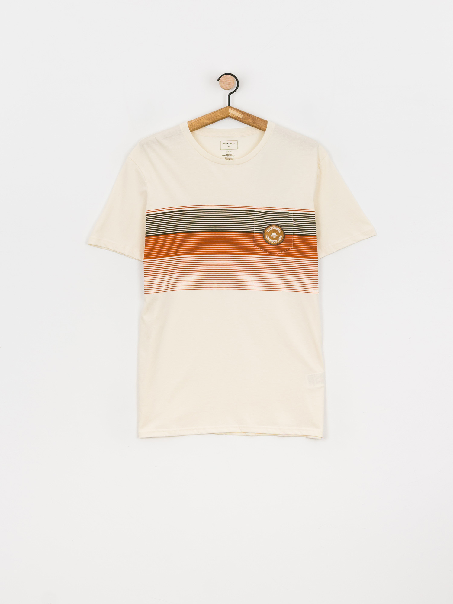 T-shirt Quiksilver New Stripes (antique white)