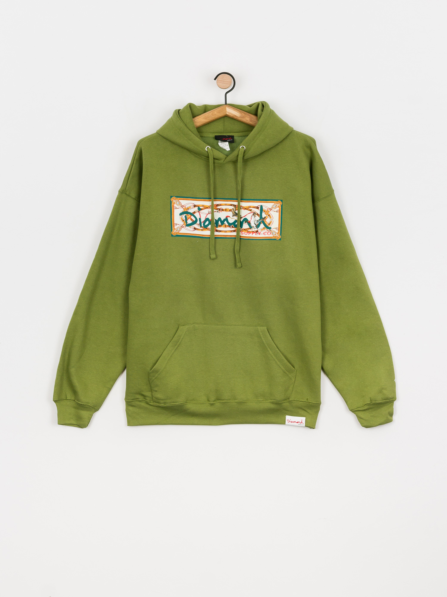 Bluza z kapturem Diamond Supply Co. Chesapeake Box Logo HD (forest green)