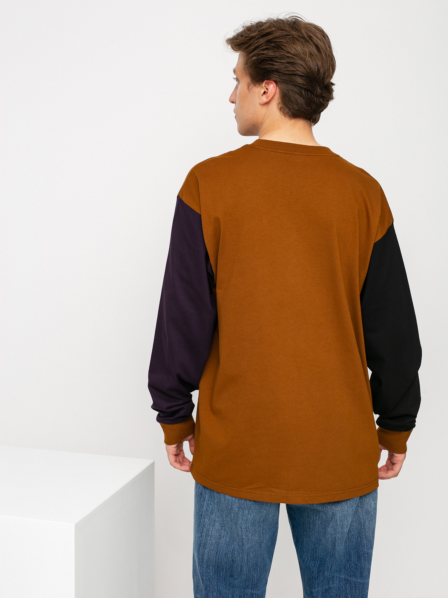 Longsleeve Carhartt WIP Triple Pocket (tawny/black/dark iris)