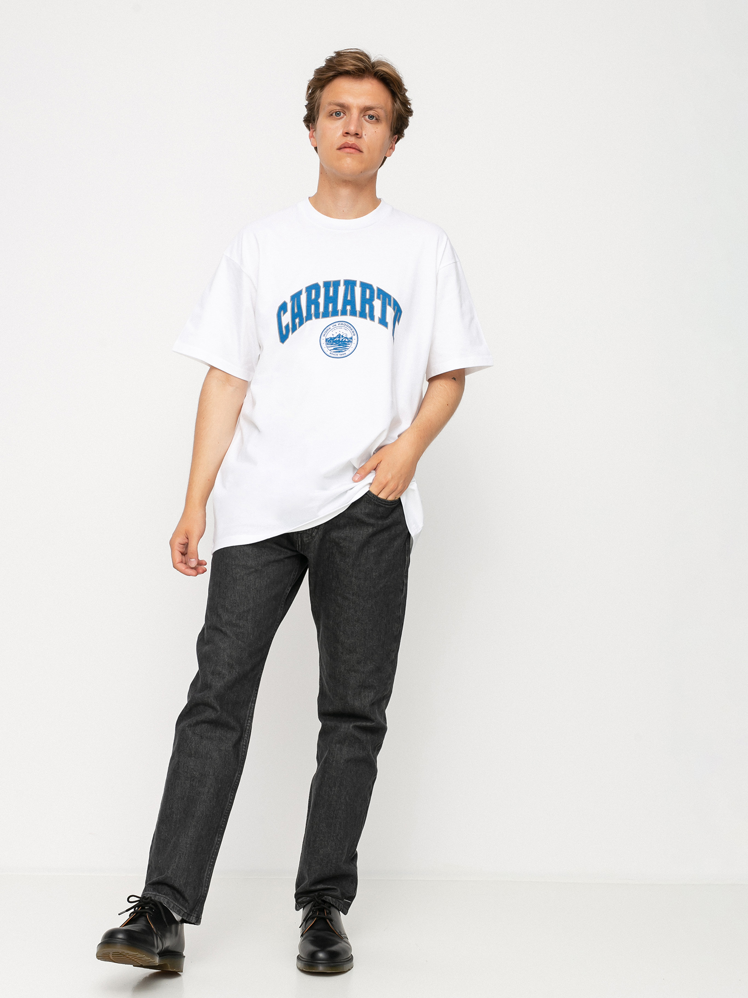 T-shirt Carhartt WIP Berkeley Script (white)