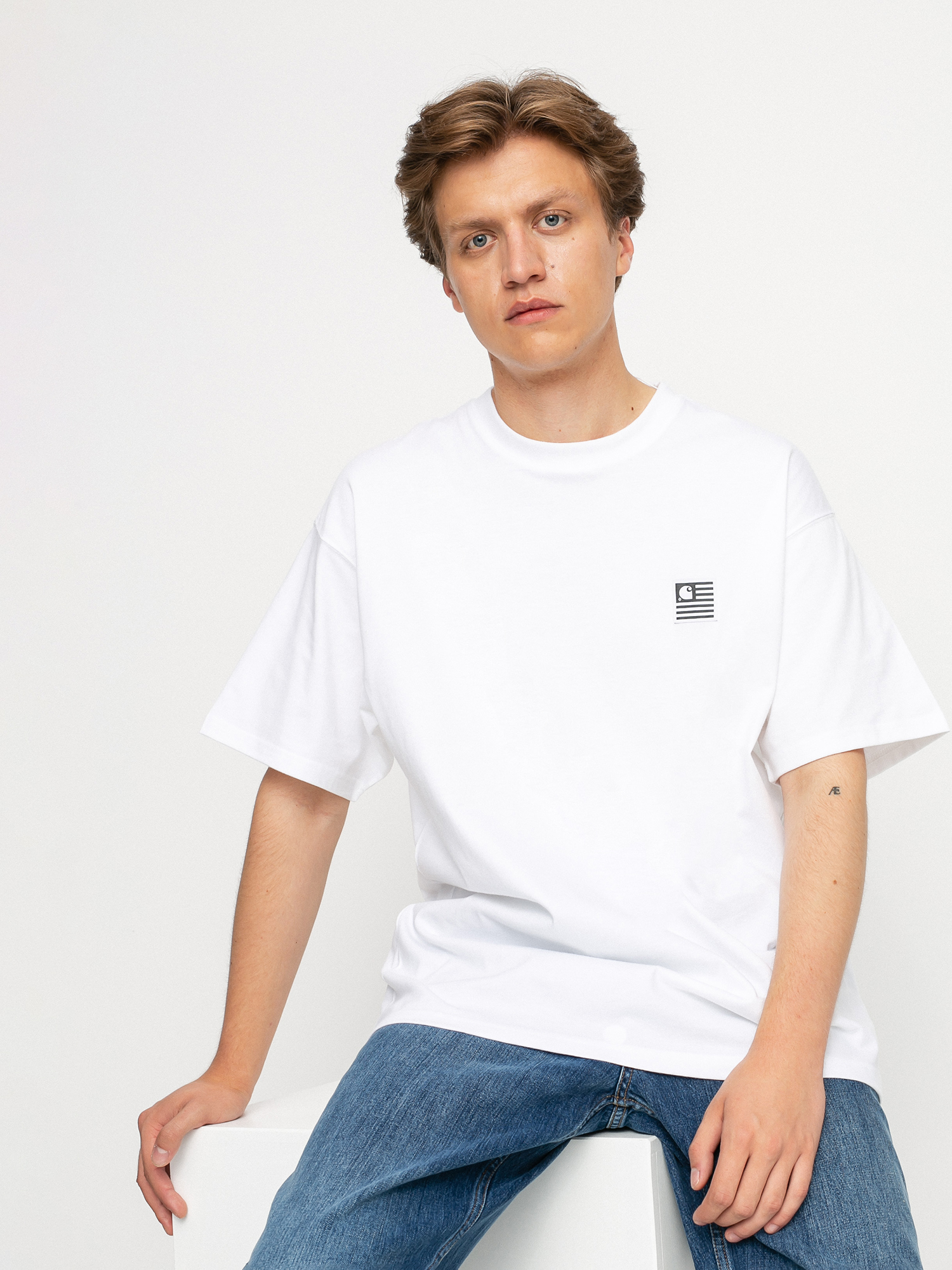 T-shirt Carhartt WIP Label State (white)