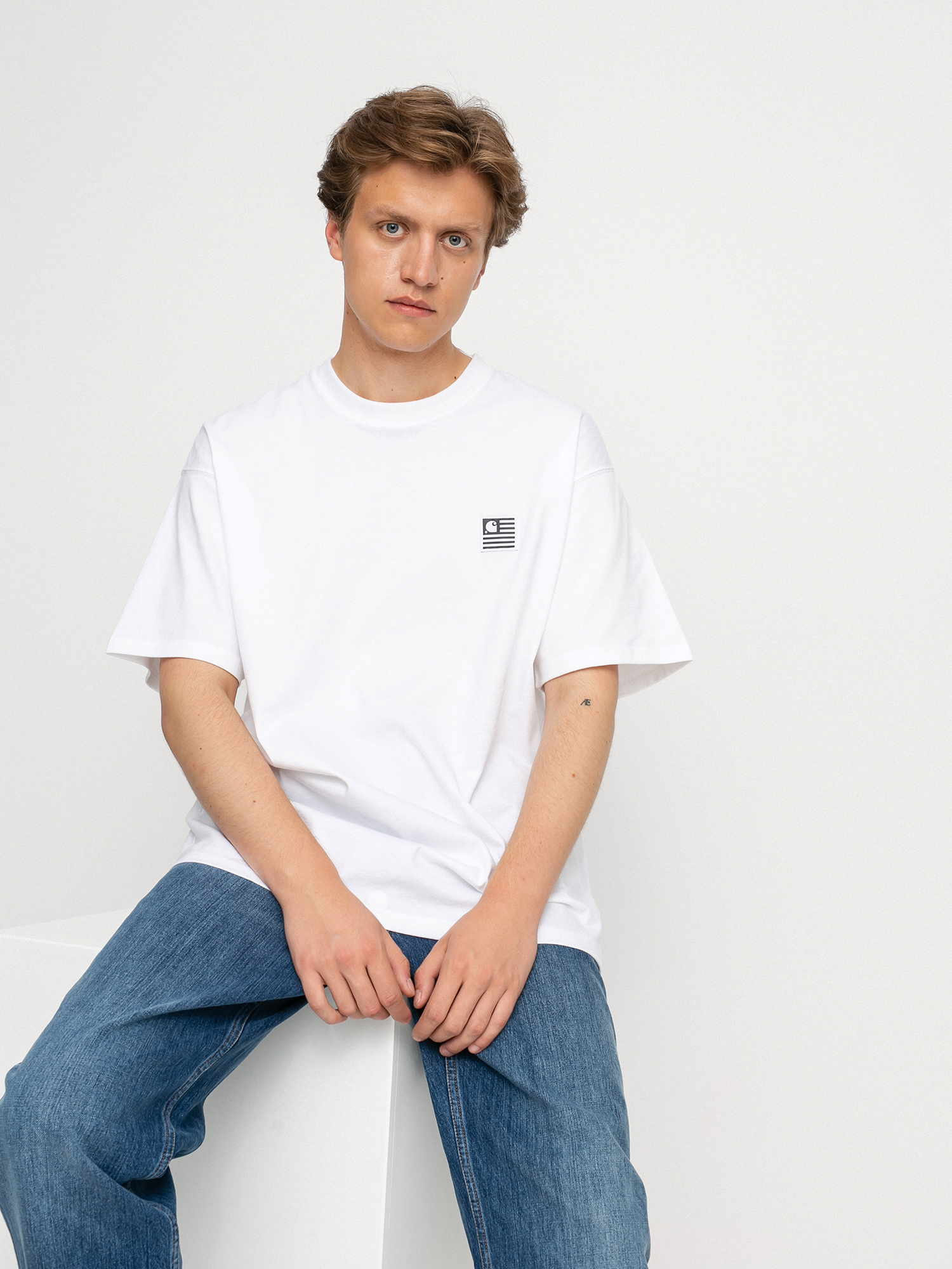 T-shirt Carhartt WIP Label State (white)