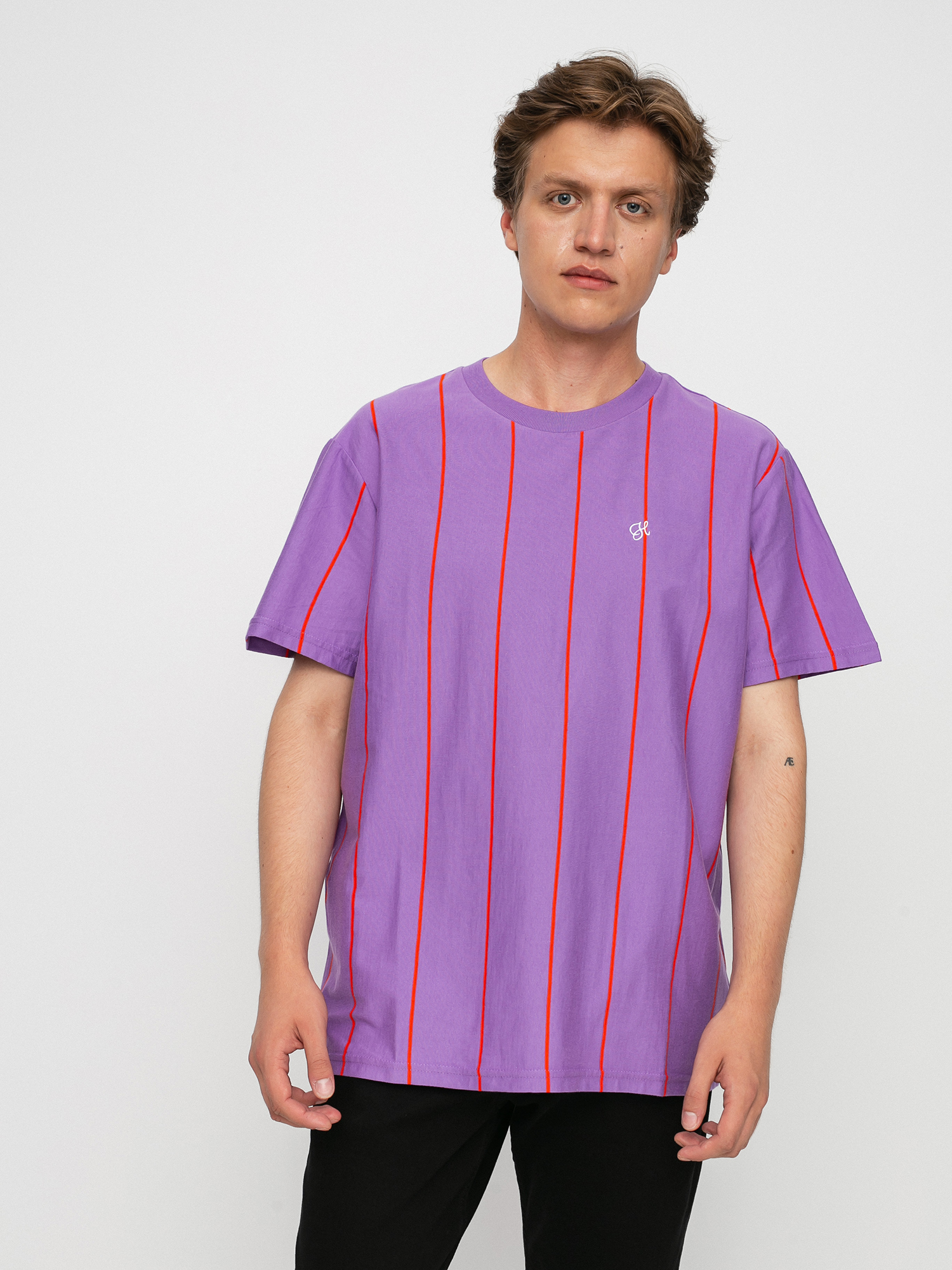 T-shirt HUF Wesley Stripe (violet)