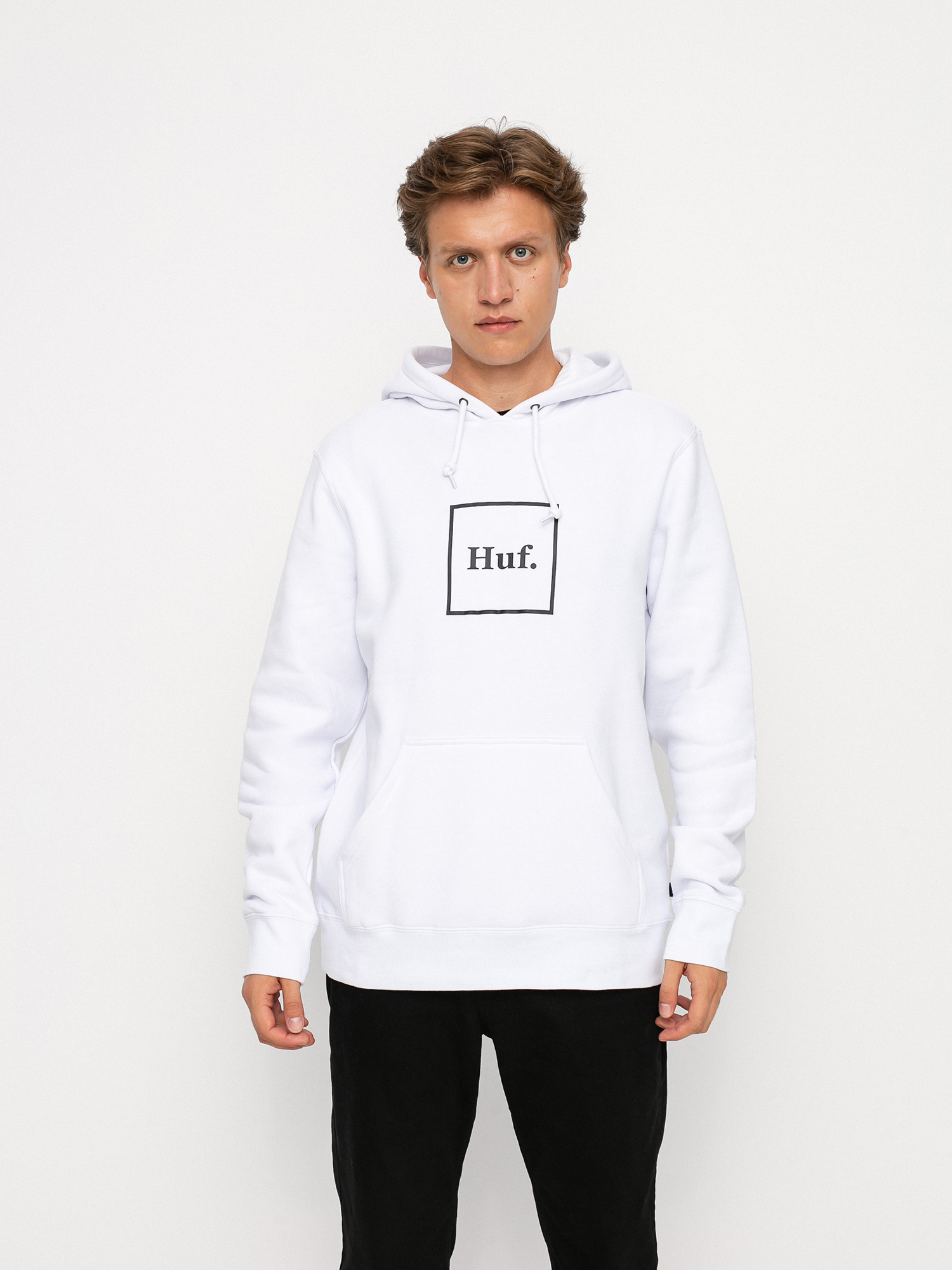 Bluza z kapturem HUF Essentials Box Logo HD (white)