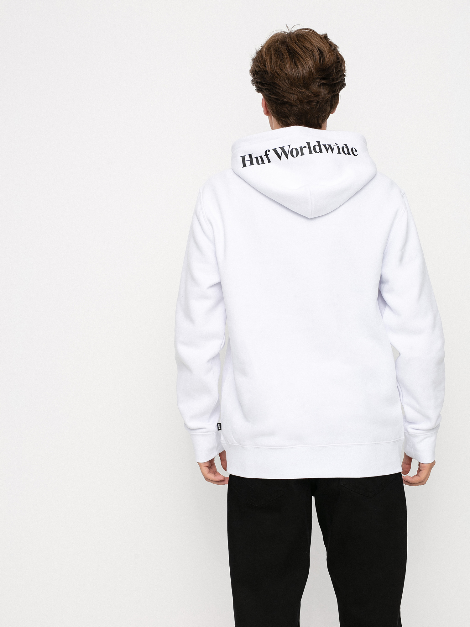 Bluza z kapturem HUF Essentials Box Logo HD (white)