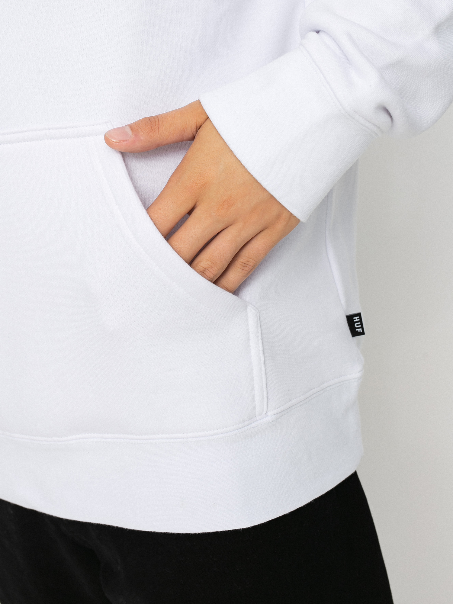 Bluza z kapturem HUF Essentials Box Logo HD (white)