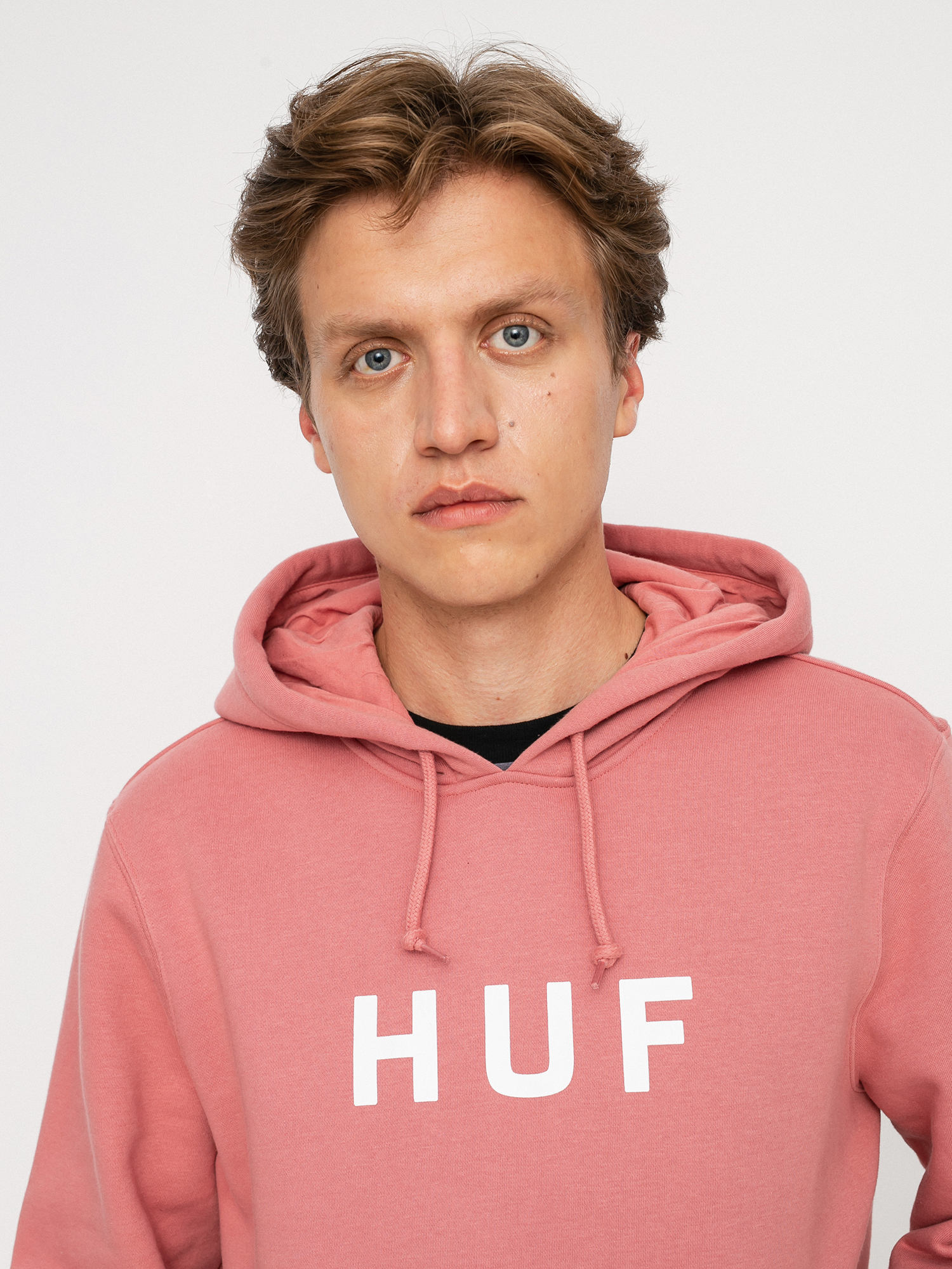 Bluza z kapturem HUF OG Logo HD (dusty rose)