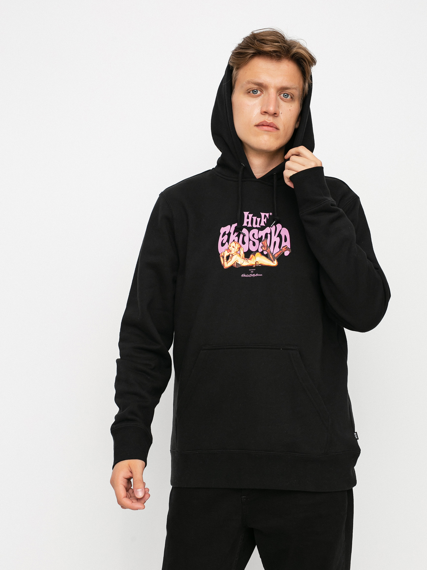 Bluza z kapturem HUF RJB Erostika HD (black)