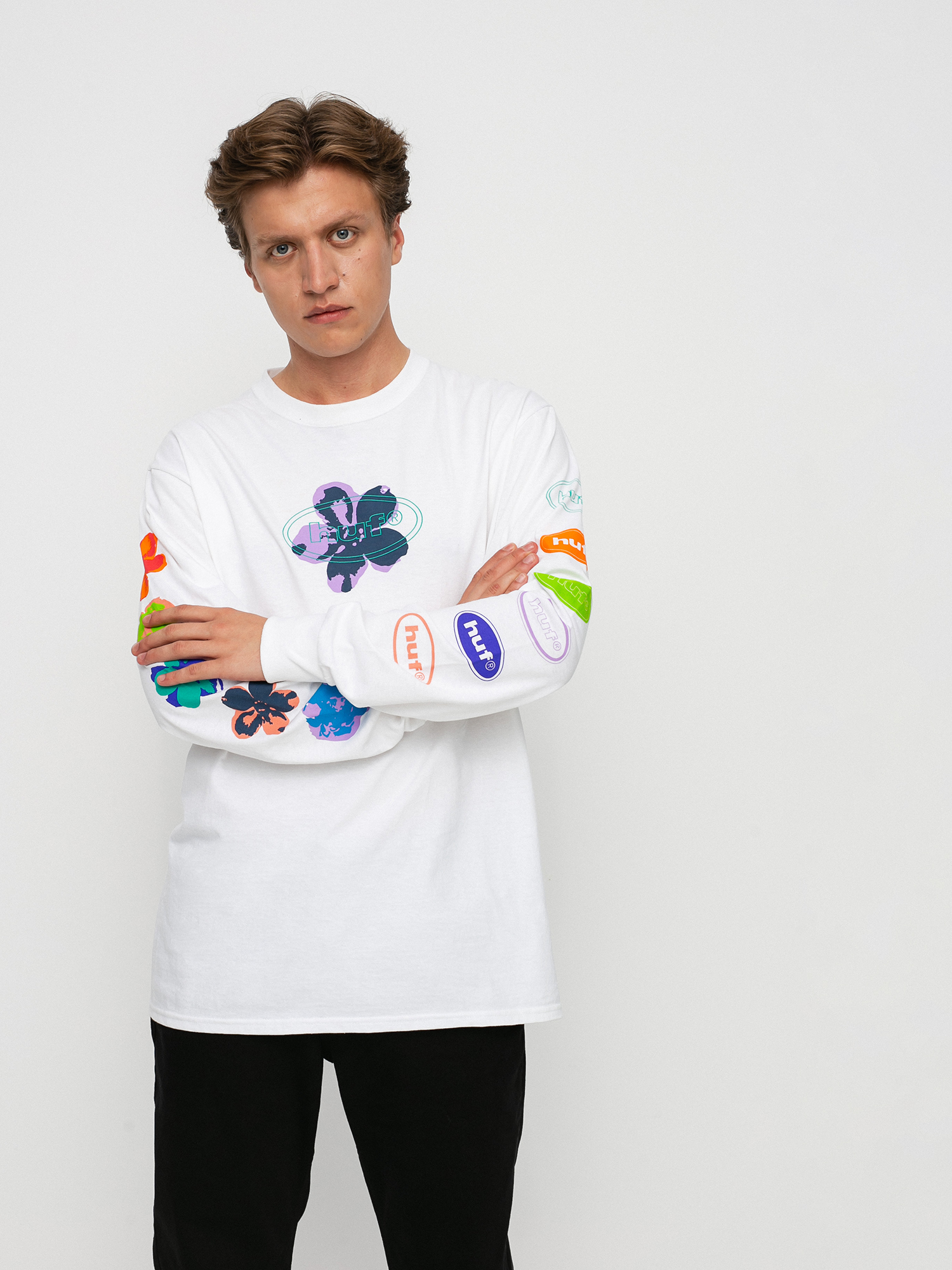 Longsleeve HUF Adored (white)