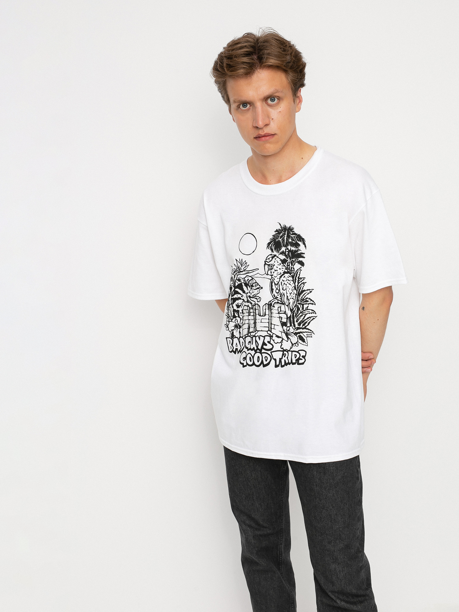 T-shirt HUF Vacation UV Color (white)
