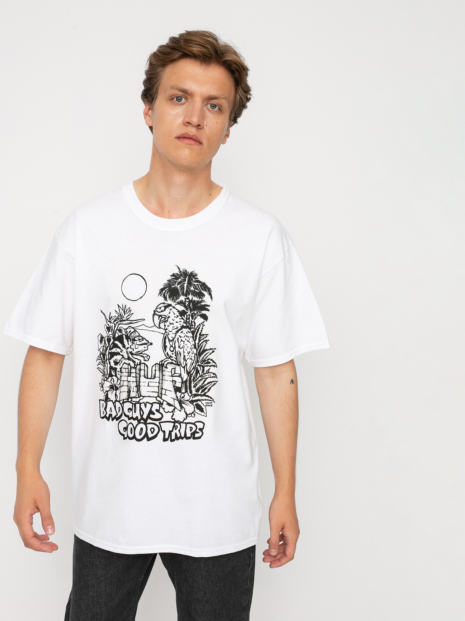 T-shirt HUF Vacation UV Color (white)
