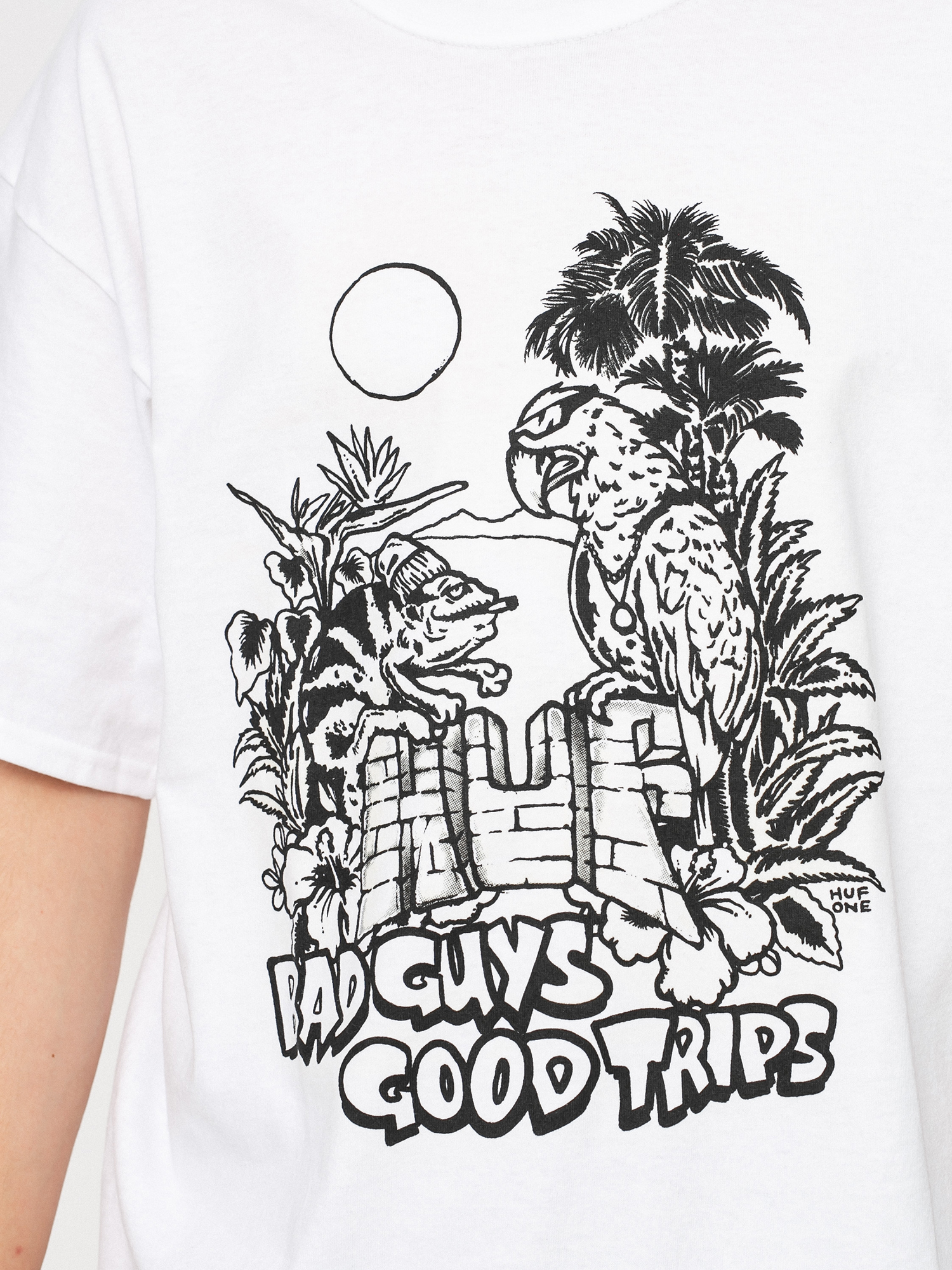 T-shirt HUF Vacation UV Color (white)