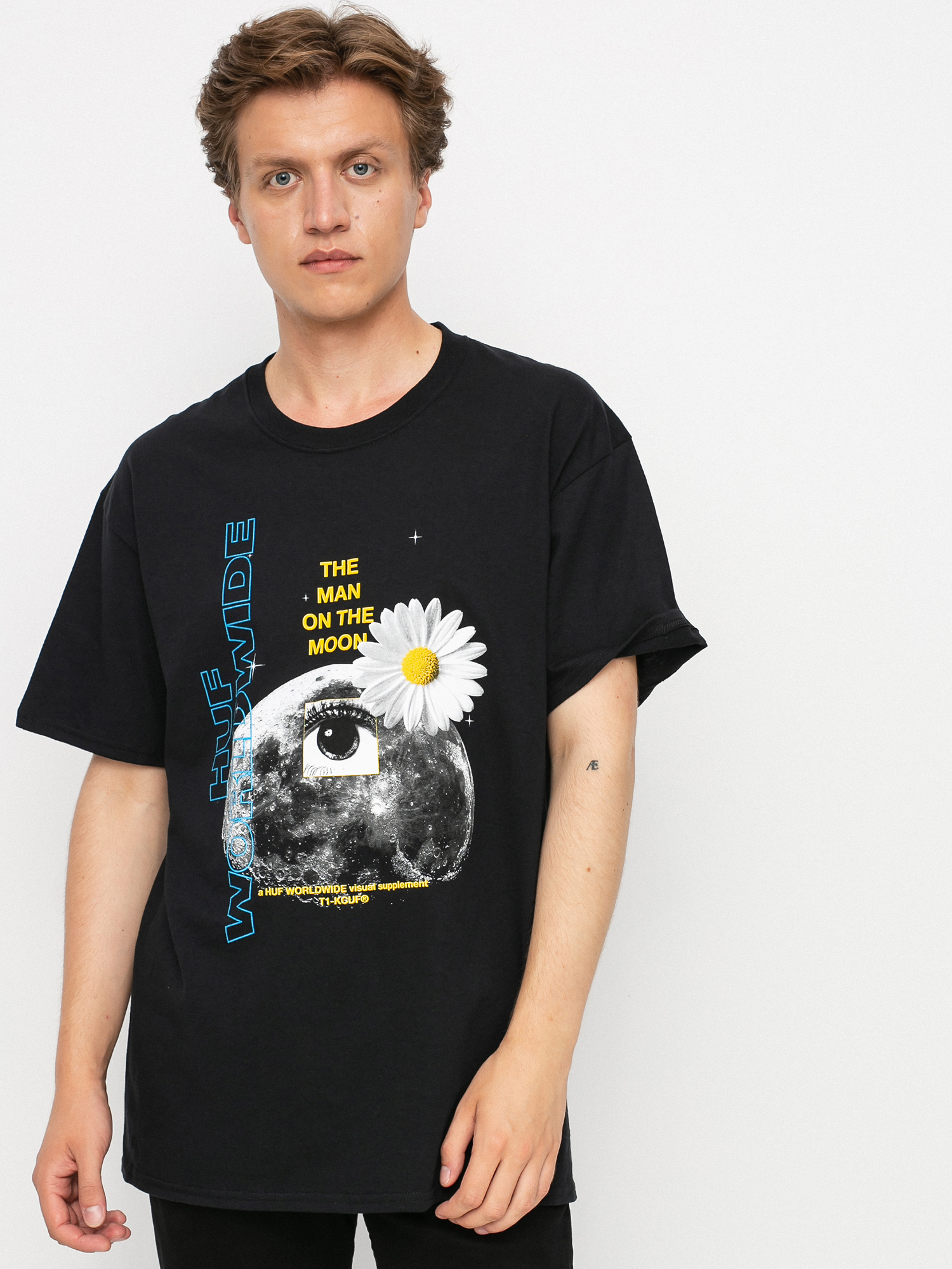T-shirt HUF The Man On The Moon (black)