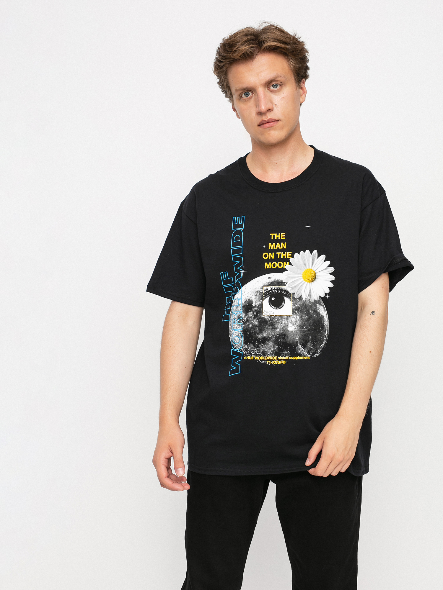 T-shirt HUF The Man On The Moon (black)