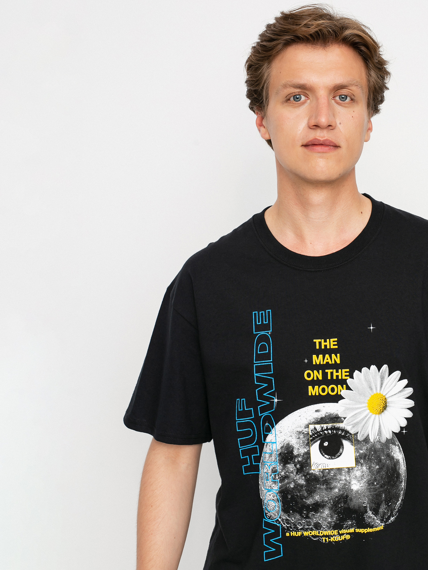 T-shirt HUF The Man On The Moon (black)