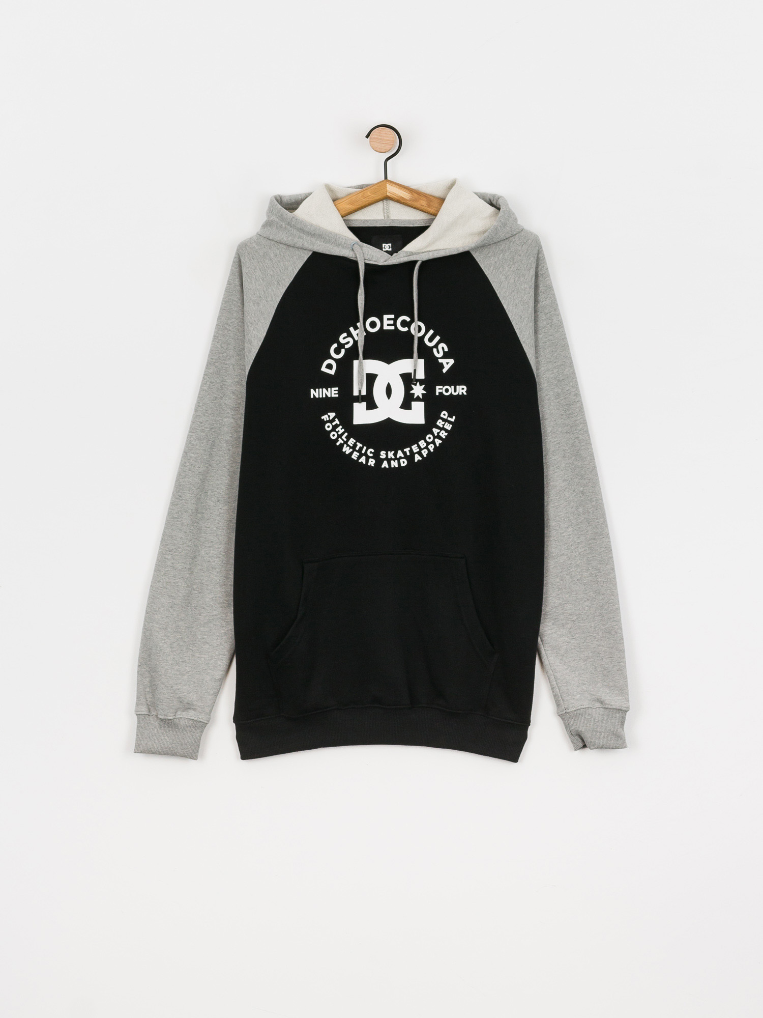Bluza z kapturem DC Star Pilot Raglan HD (black/grey heather)