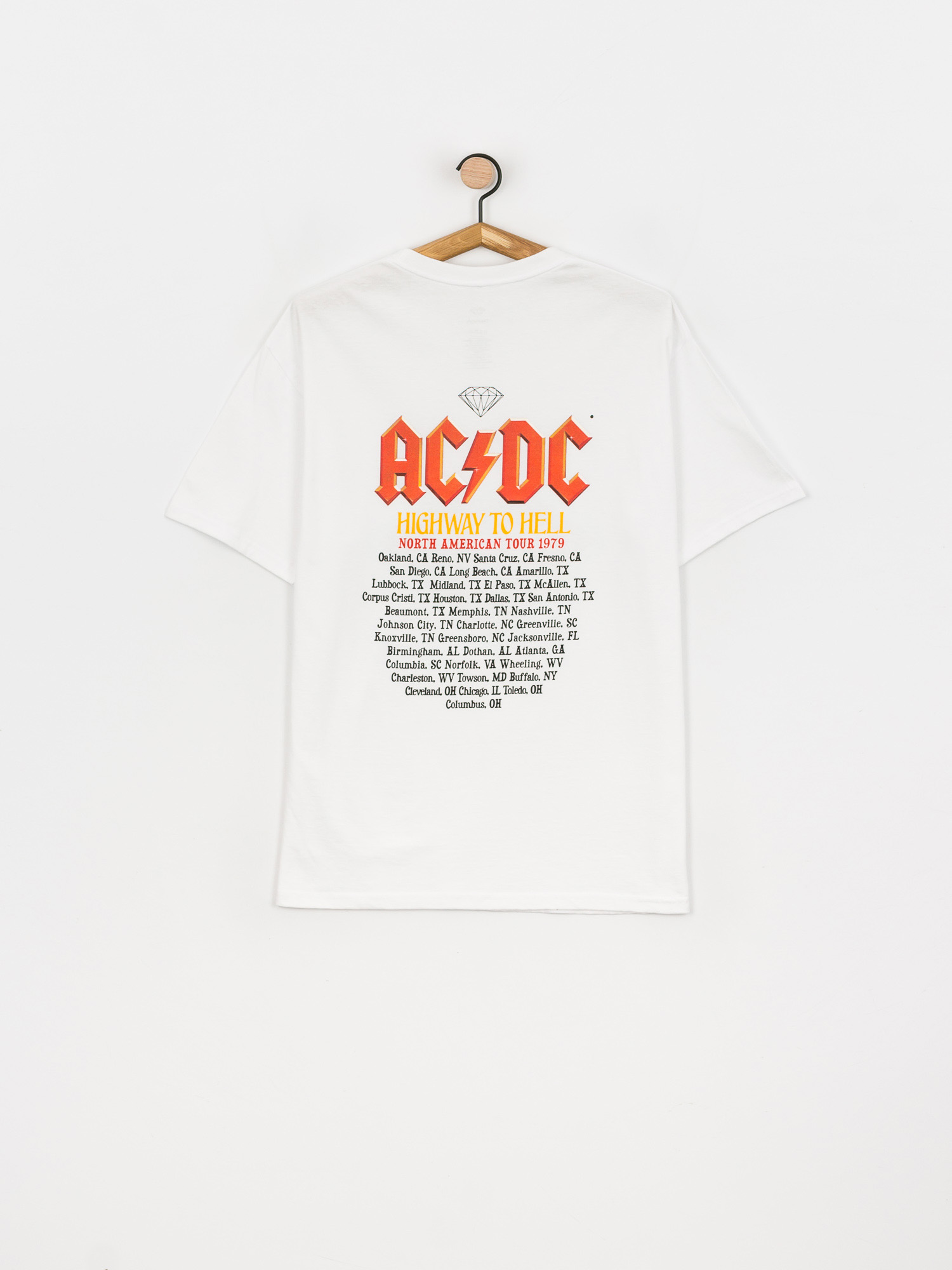 T-shirt Diamond Supply Co. Highway To Hell (white)