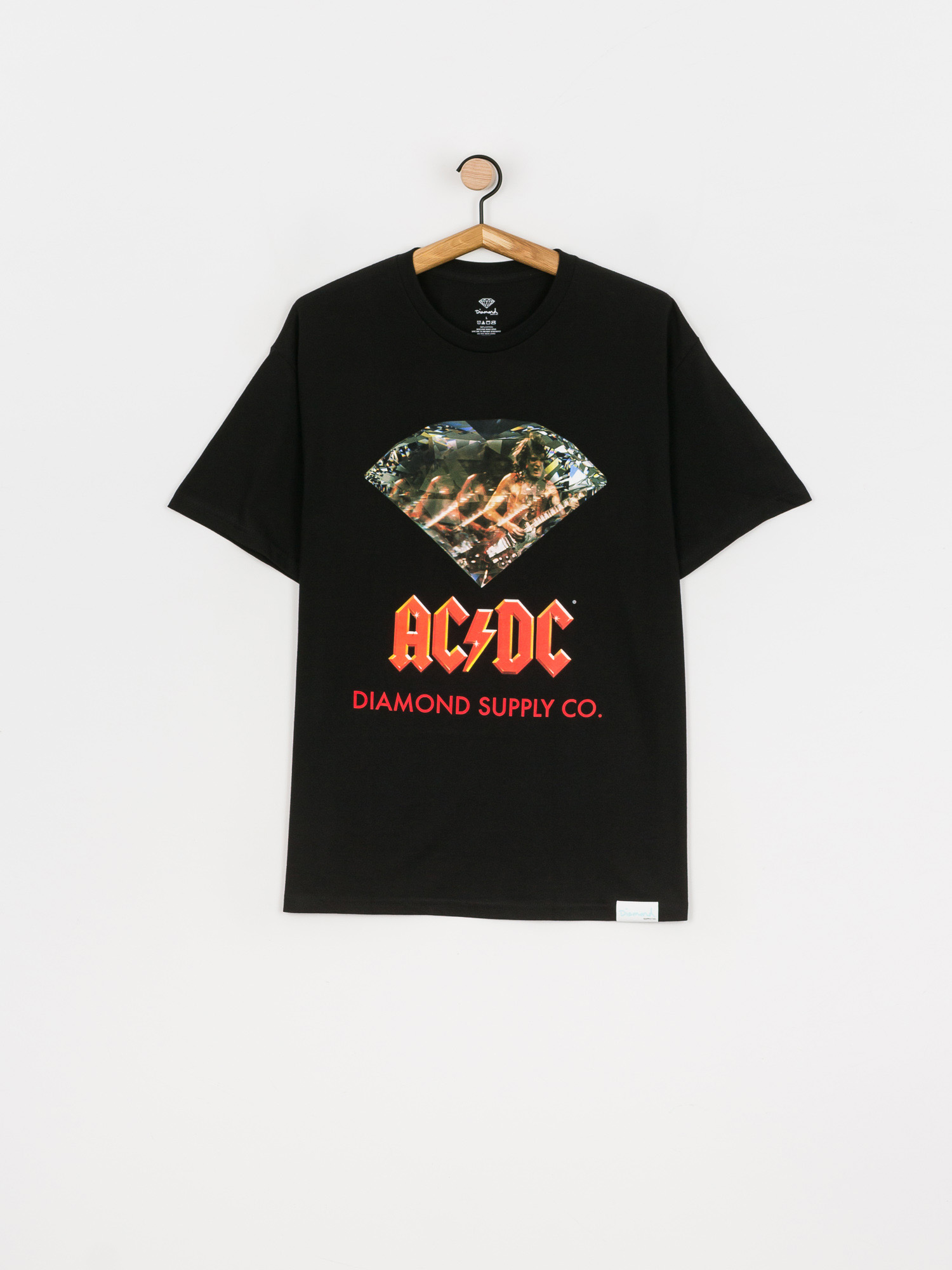 T-shirt Diamond Supply Co. AC/DC Diamond (black)