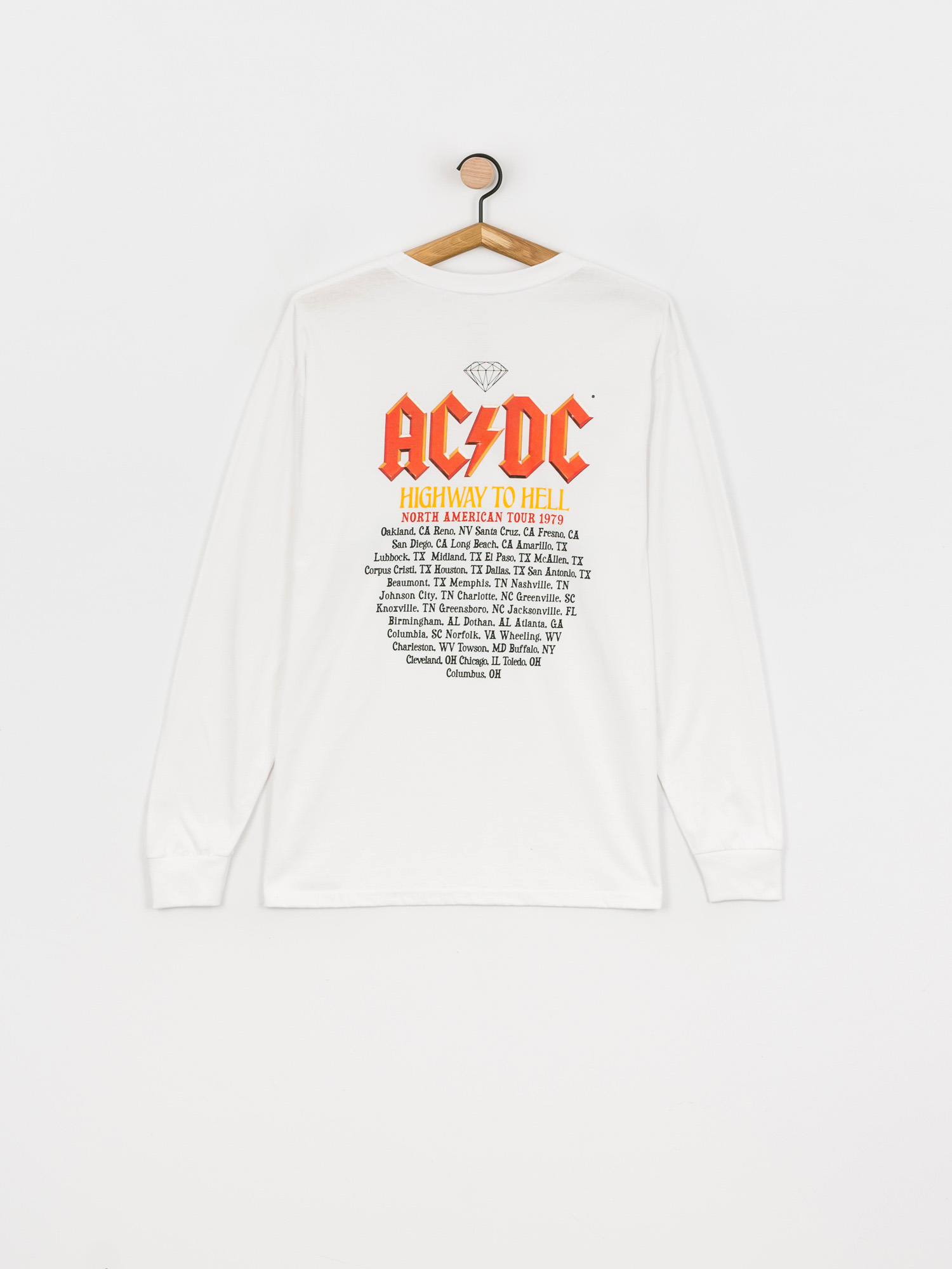 Longsleeve Diamond Supply Co. Highway To Hell (white)