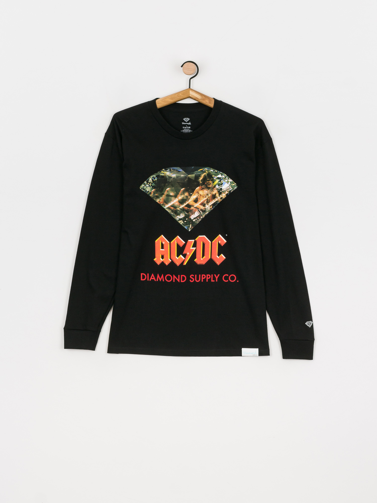 Longsleeve Diamond Supply Co. AC/DC Diamond (black)