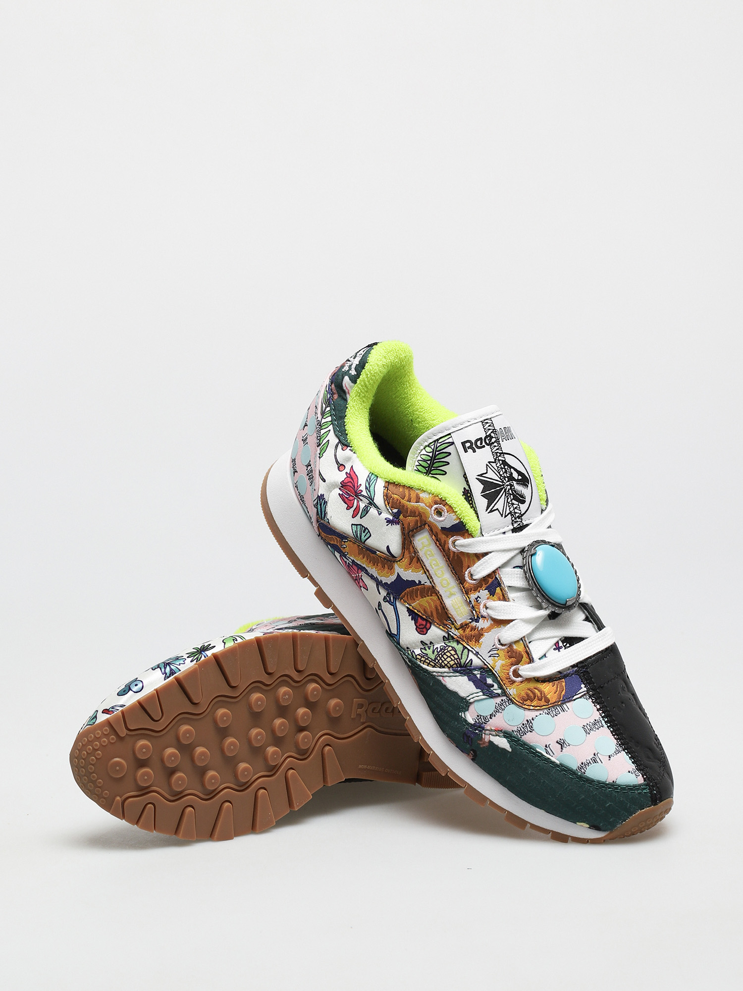 Buty Reebok X Jurassic Park Cl Leather (black/ftwwht/aciyel)
