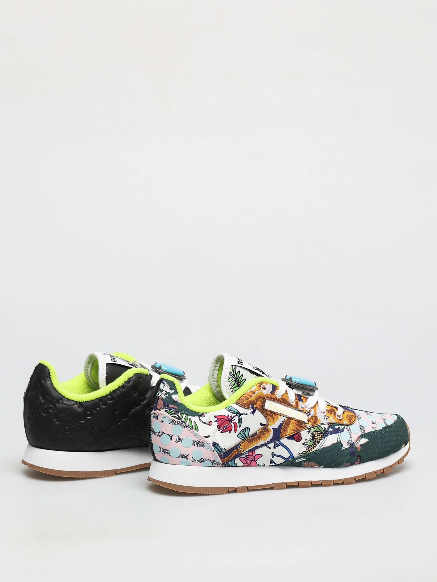 Buty Reebok X Jurassic Park Cl Leather (black/ftwwht/aciyel)